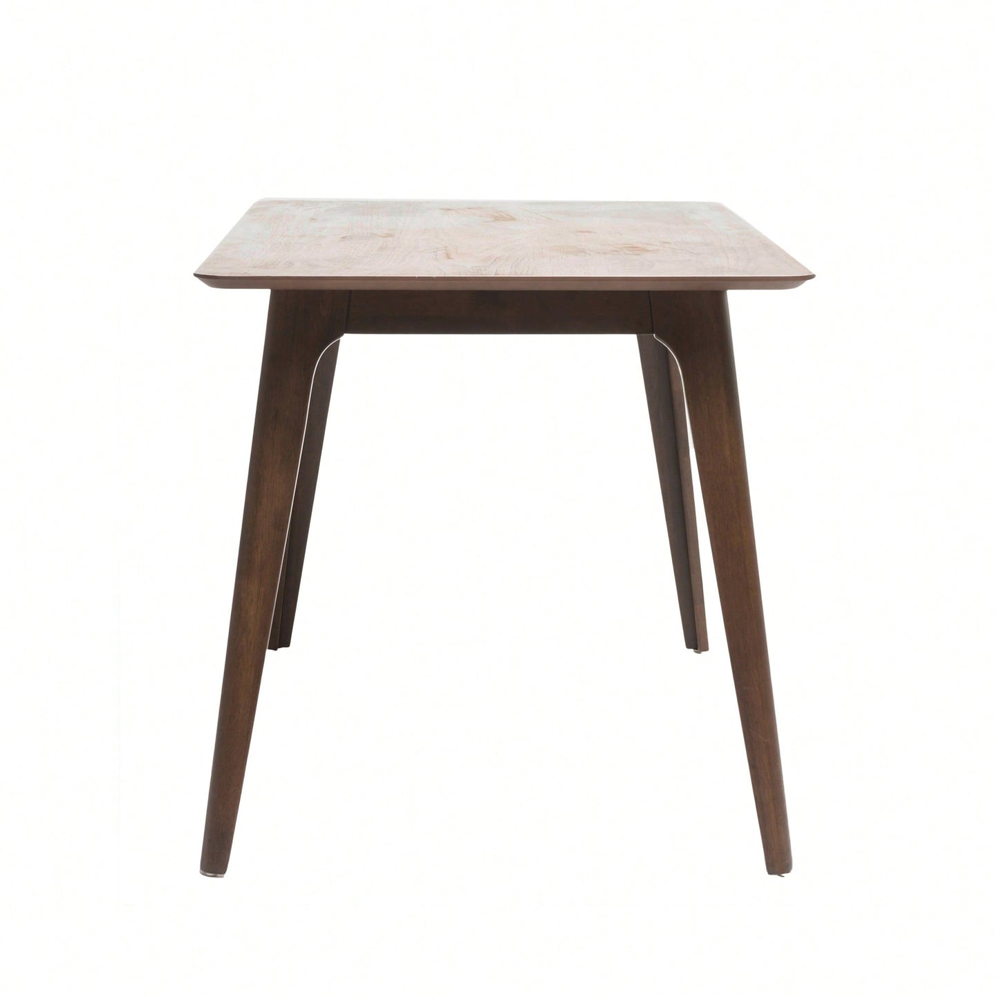 Elegant Walnut Dining Table With Sturdy Solid Wood Legs For Timeless Home Décor