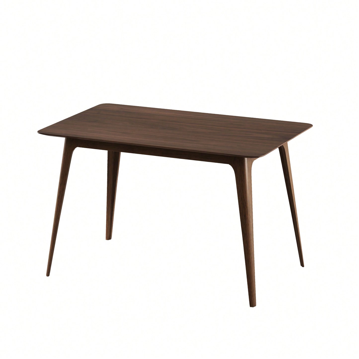 Elegant Walnut Dining Table With Sturdy Solid Wood Legs For Timeless Home Décor