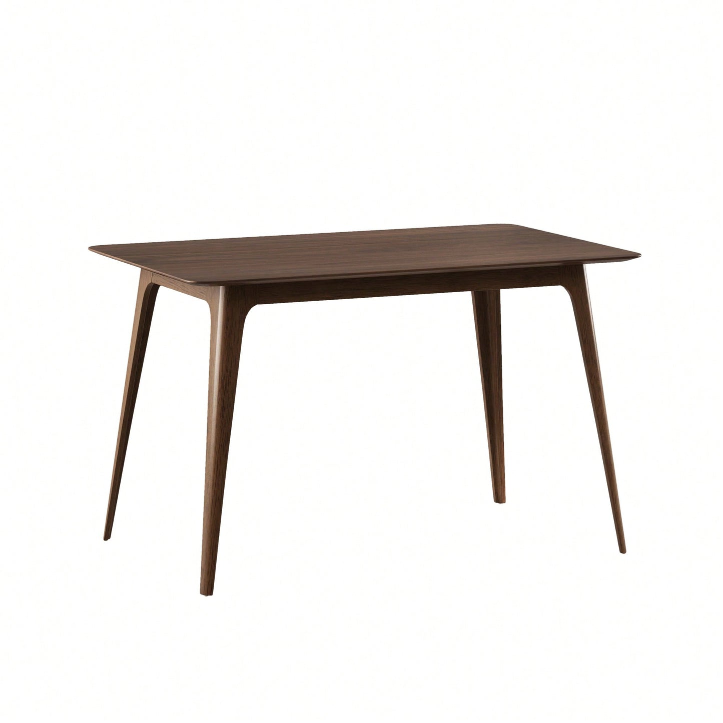 Elegant Walnut Dining Table With Sturdy Solid Wood Legs For Timeless Home Décor