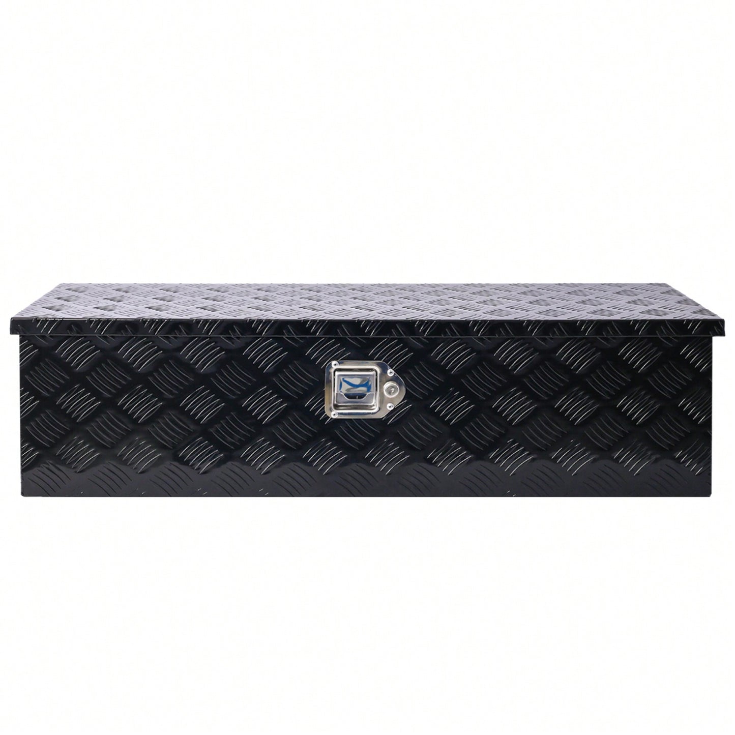 Heavy Duty 39 Inch Aluminum Tool Box For Truck Bed And Trailer Storage With Lock And Keys, Black Outdoor RV Organizer 39x13x10 Inch