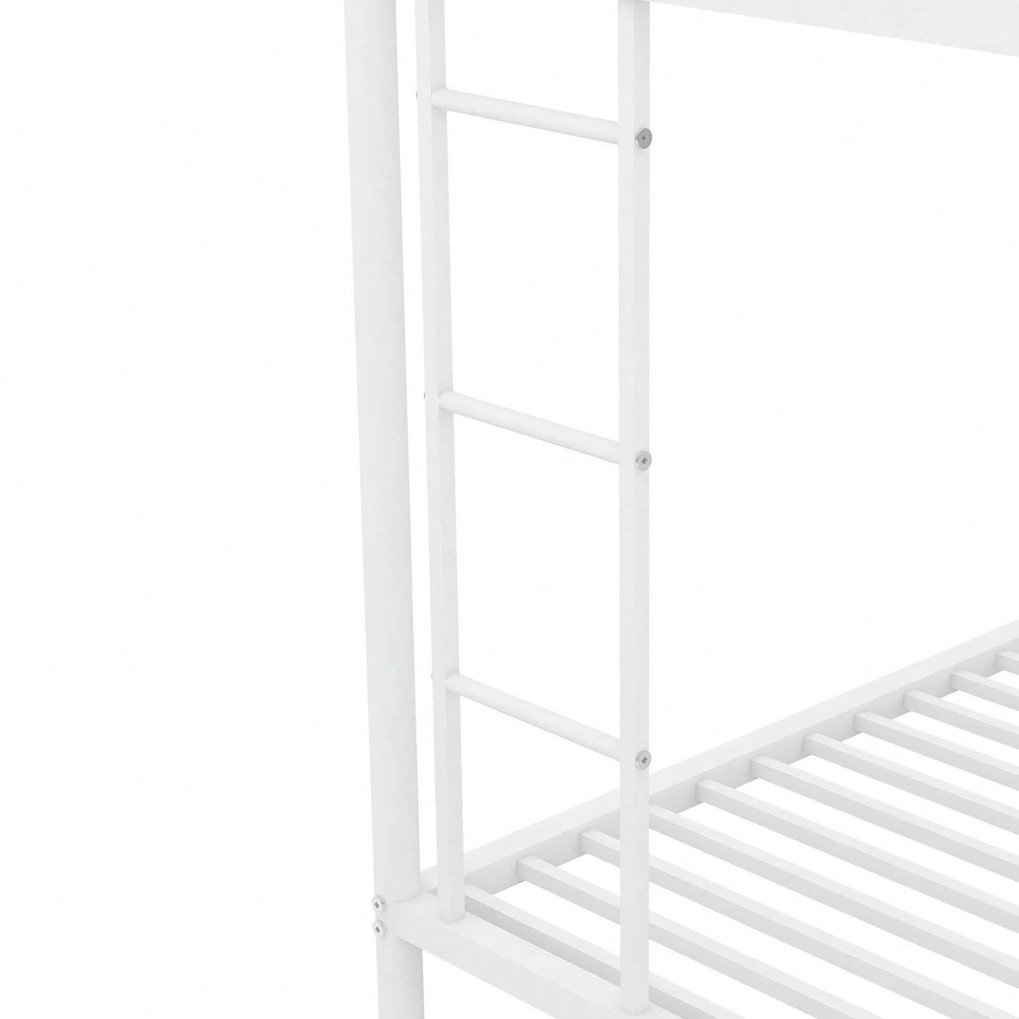 Sturdy Twin Over Full Bunk Bed With Twin Trundle And Dual Ladders In Black Finish