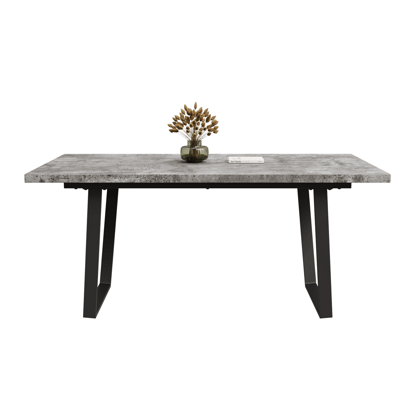 Modern 62.9-Inch Rectangular Wooden Dining Table For 6 People Ideal For Kitchen And Dining Rooms