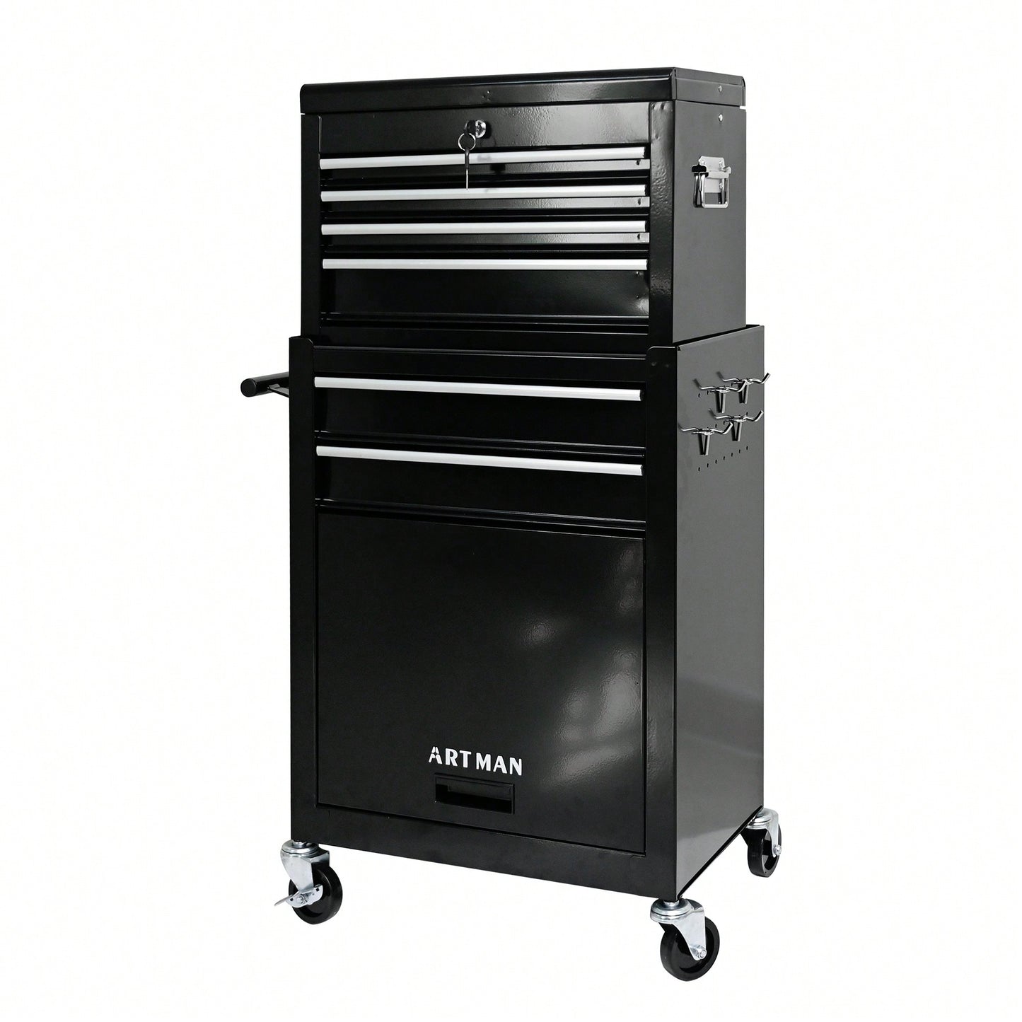 High Capacity Rolling Tool Chest With Wheels And 6 Spacious Drawers For Convenient Tool Storage