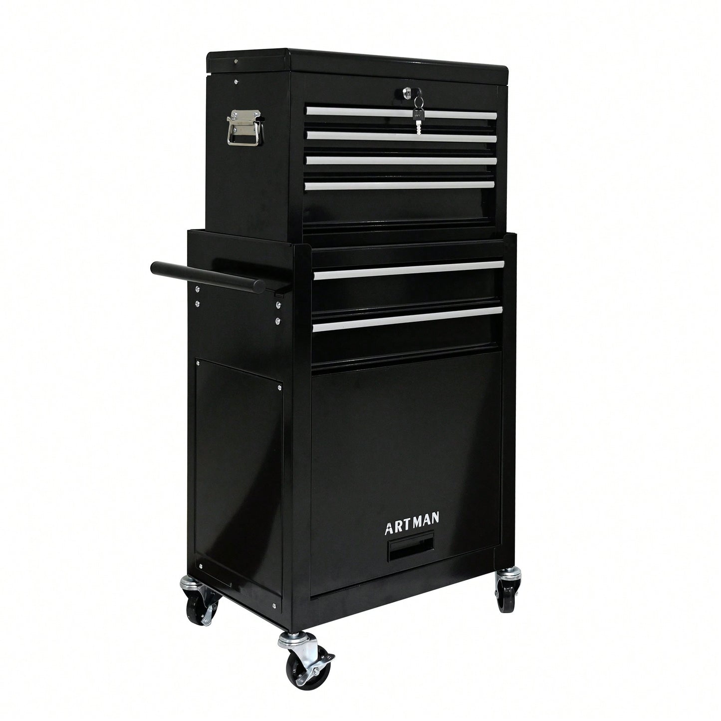 High Capacity Rolling Tool Chest With Wheels And 6 Spacious Drawers For Convenient Tool Storage