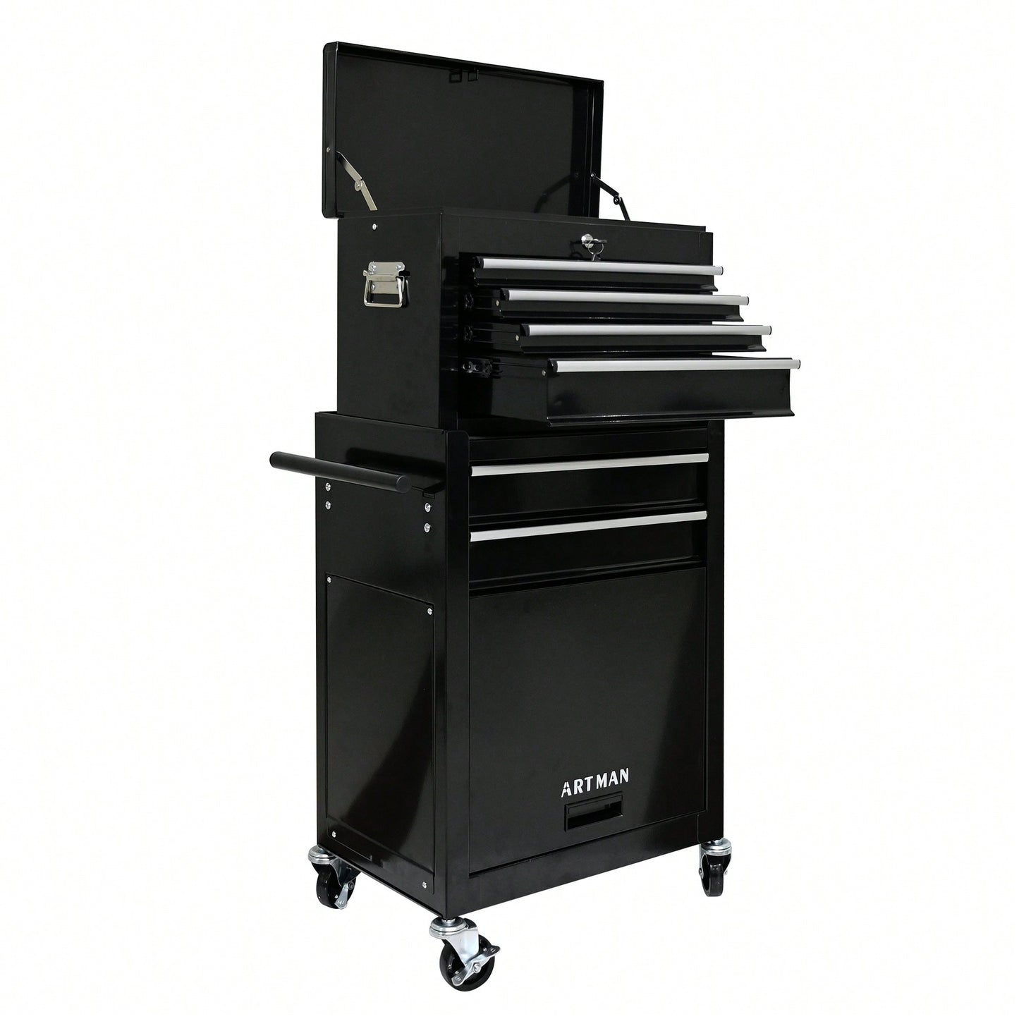 High Capacity Rolling Tool Chest With Wheels And 6 Spacious Drawers For Convenient Tool Storage