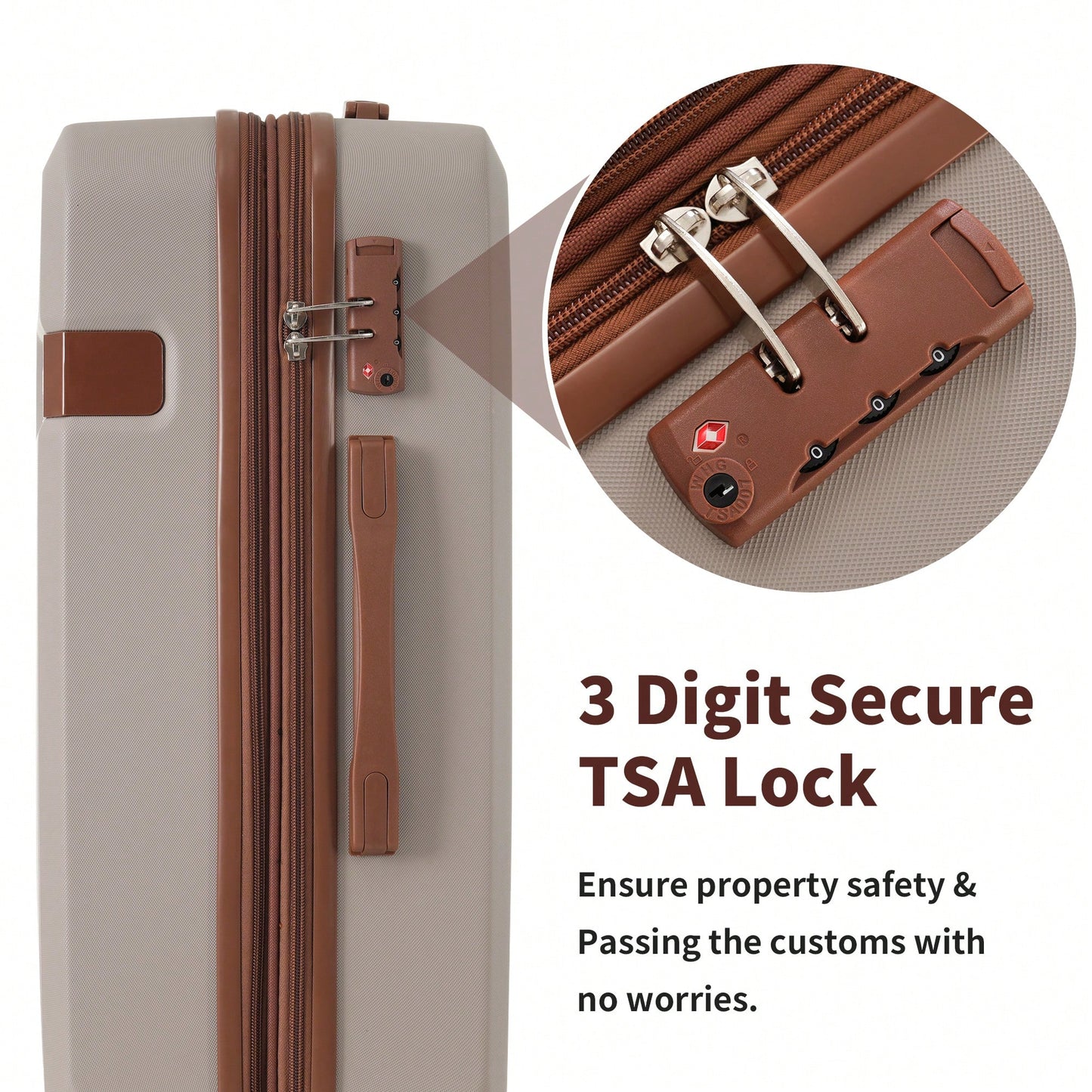 4 Piece Lightweight Luggage Set With Compression Packing Cubes Expandable Spinner Wheels And TSA Lock 16in 20in 24in 28in