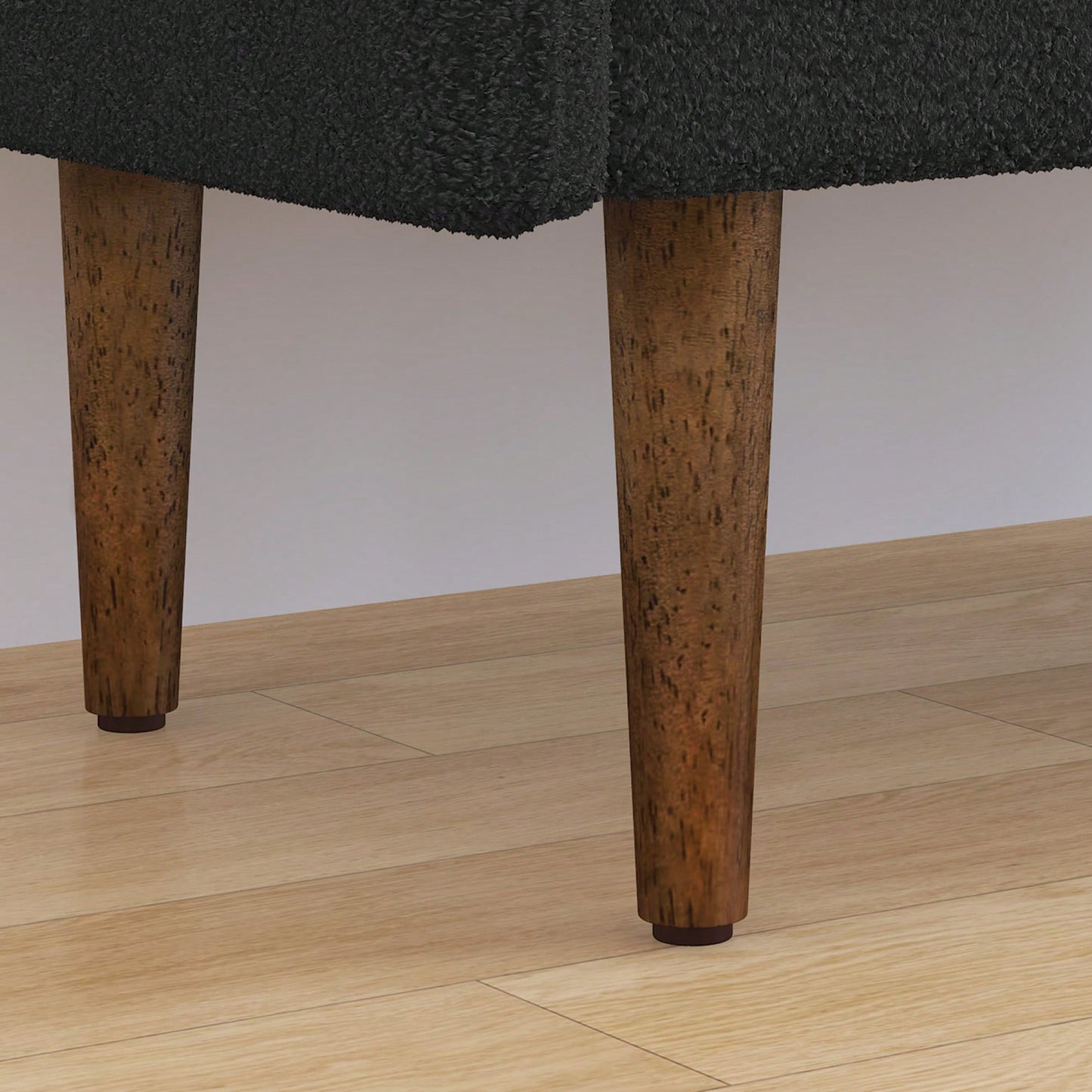 Elegant Black Velvet Storage Stool With Ample Space For Living Rooms And Bedrooms, Perfect For Apartments 45.98x16.75x21.75 Inches