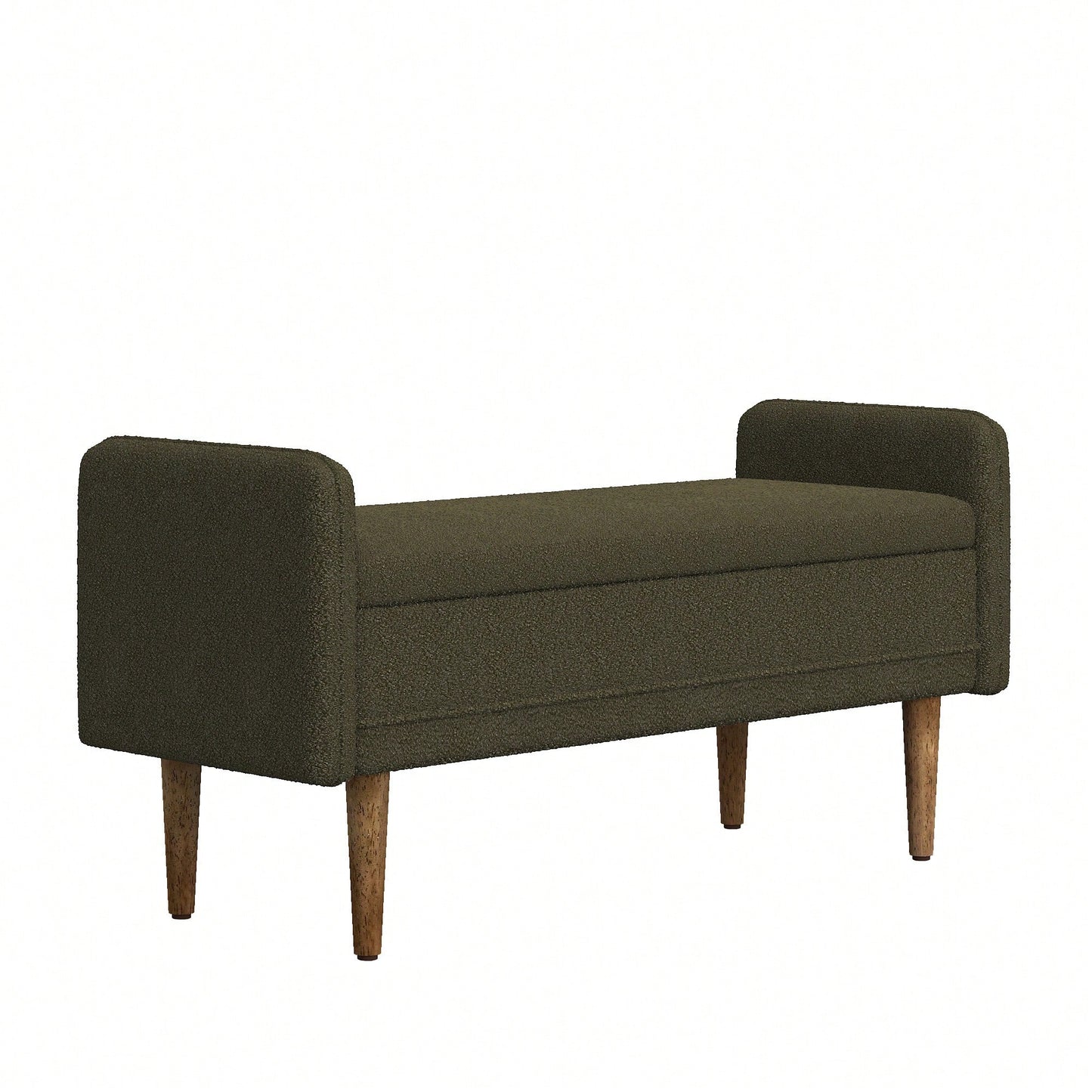 Elegant Black Velvet Storage Stool With Ample Space For Living Rooms And Bedrooms, Perfect For Apartments 45.98x16.75x21.75 Inches