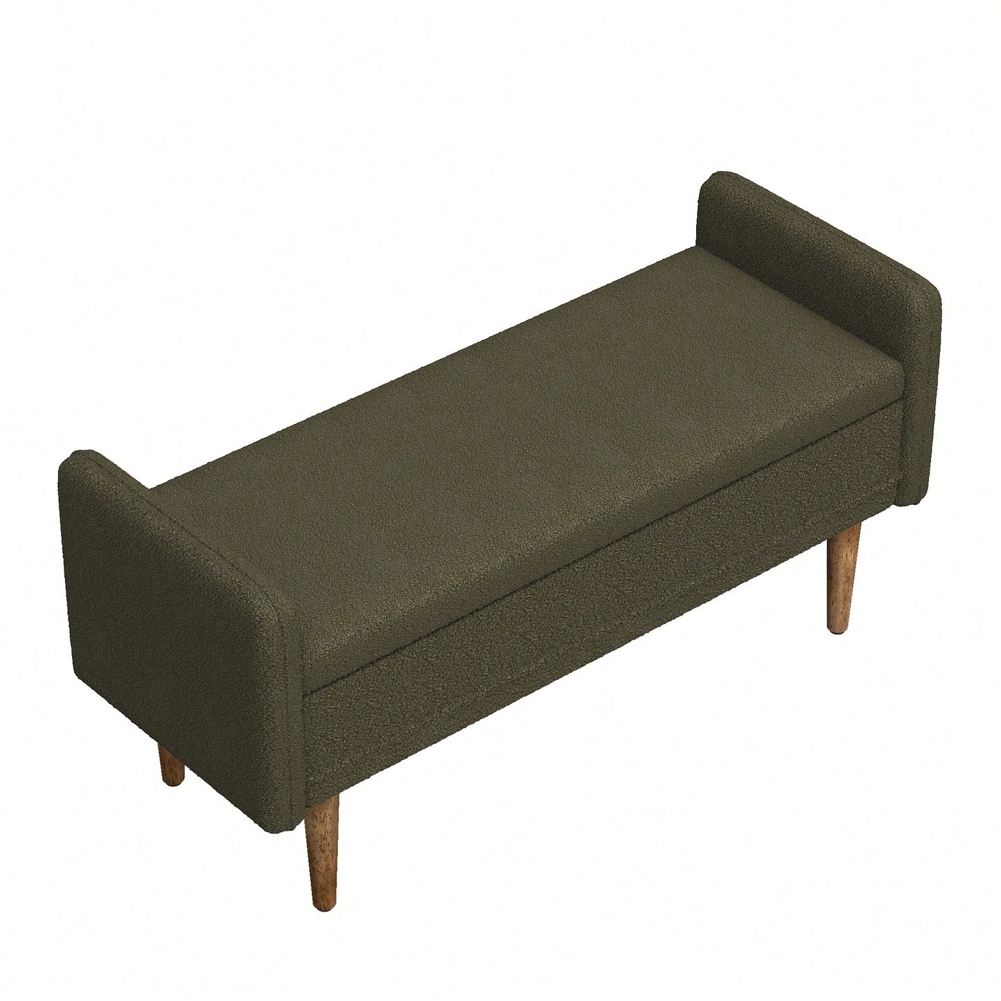Elegant Black Velvet Storage Stool With Ample Space For Living Rooms And Bedrooms, Perfect For Apartments 45.98x16.75x21.75 Inches