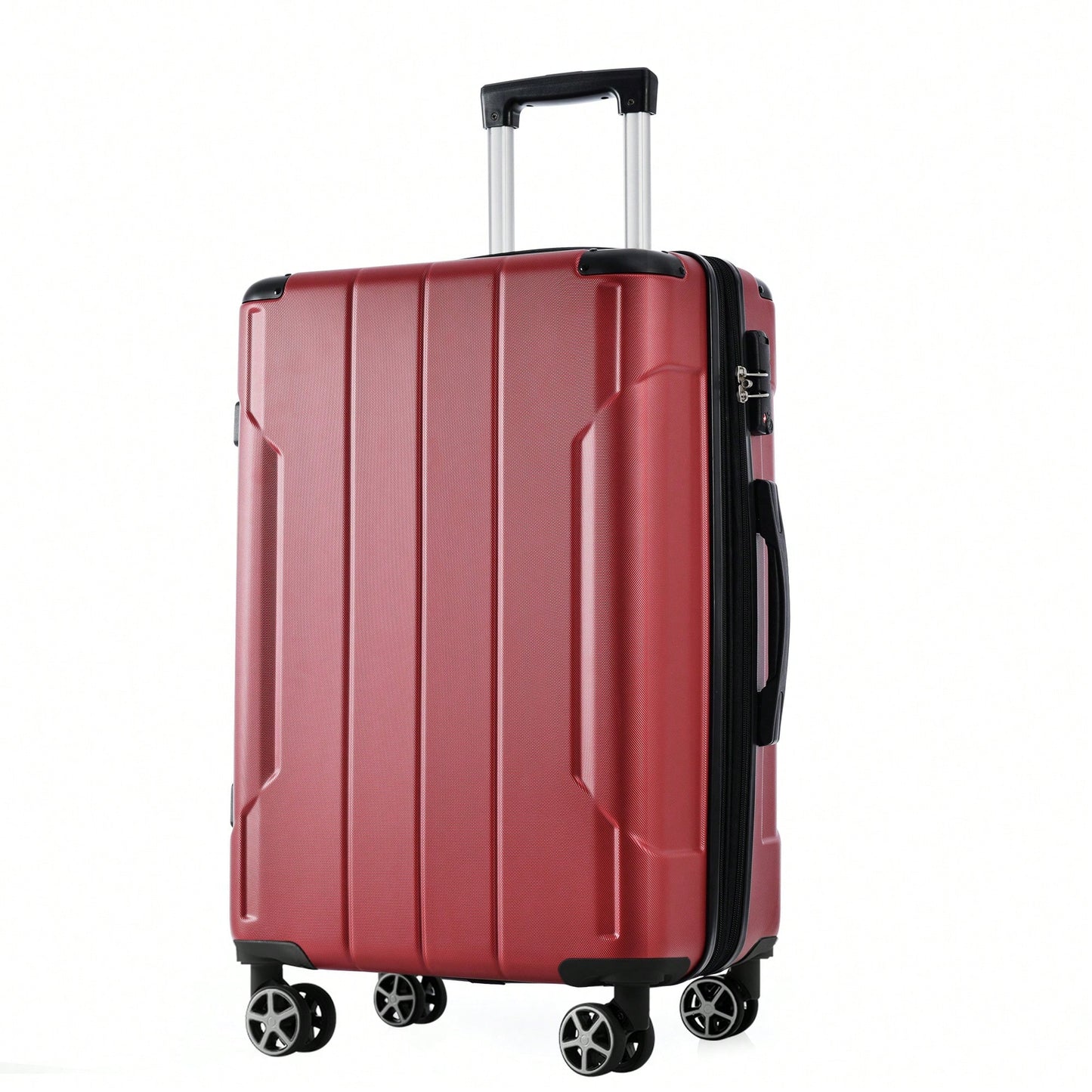 Lightweight Durable ABS Hardshell Suitcase With Double Wheels Expandable 28 Inch Checked Luggage