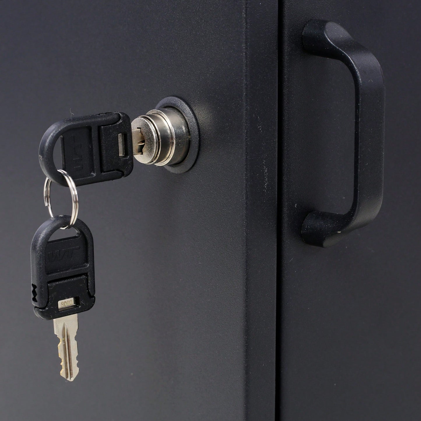 Large Lockable Parcel Drop Box With Floor Slot For Secure Mail Delivery - Black