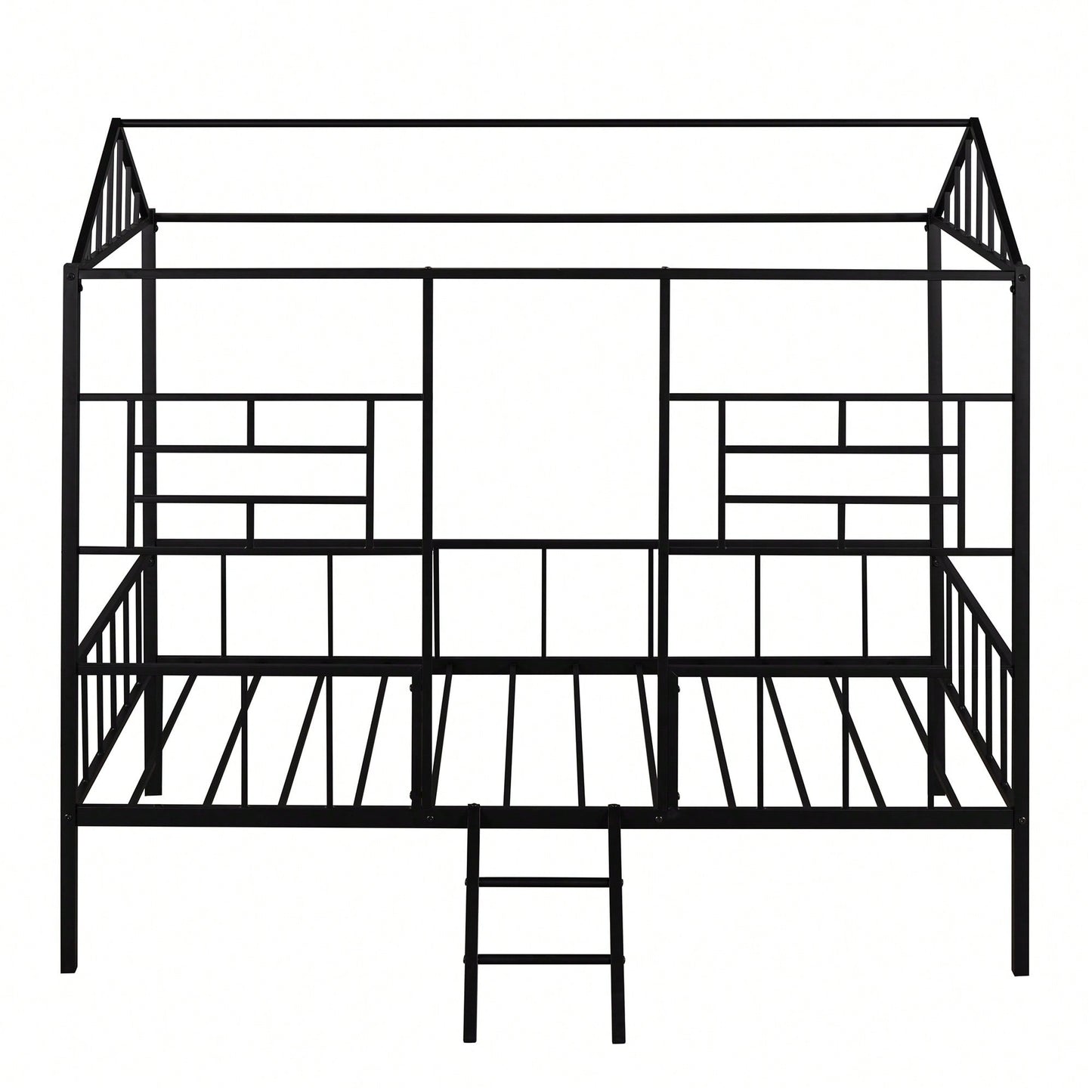 Twin Metal Bed Frame With Slatted Support No Box Spring Required White Finish