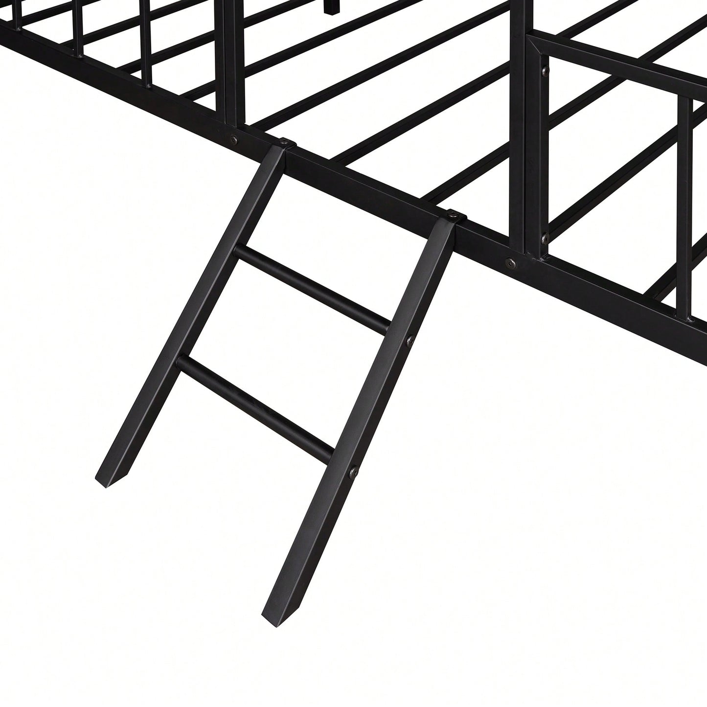 Twin Metal Bed Frame With Slatted Support No Box Spring Required White Finish