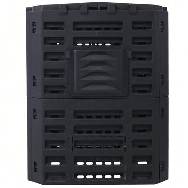 Large 90 Gallon Plastic Garden Composter Bin For Easy Assembly And Aerating Outdoor Composting