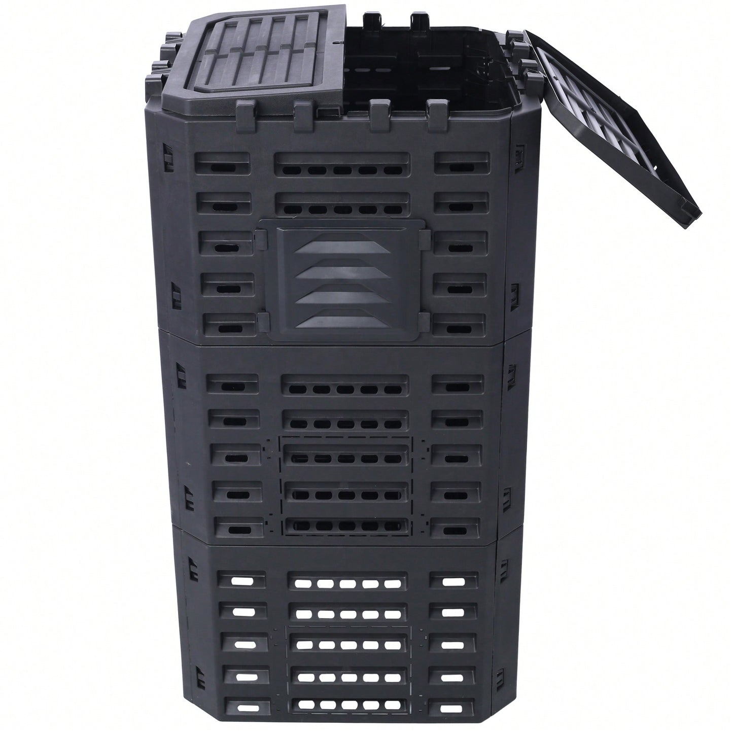 Large 132 Gallon Plastic Compost Bin For Easy Outdoor Composting And Fertile Soil Creation