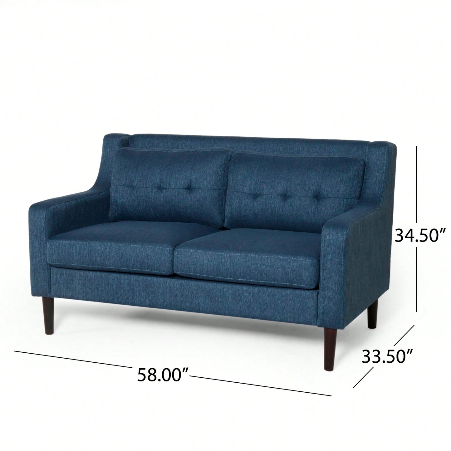 Cozy Two-Seater Sofa For Living Room With Soft Cushions And Modern Design