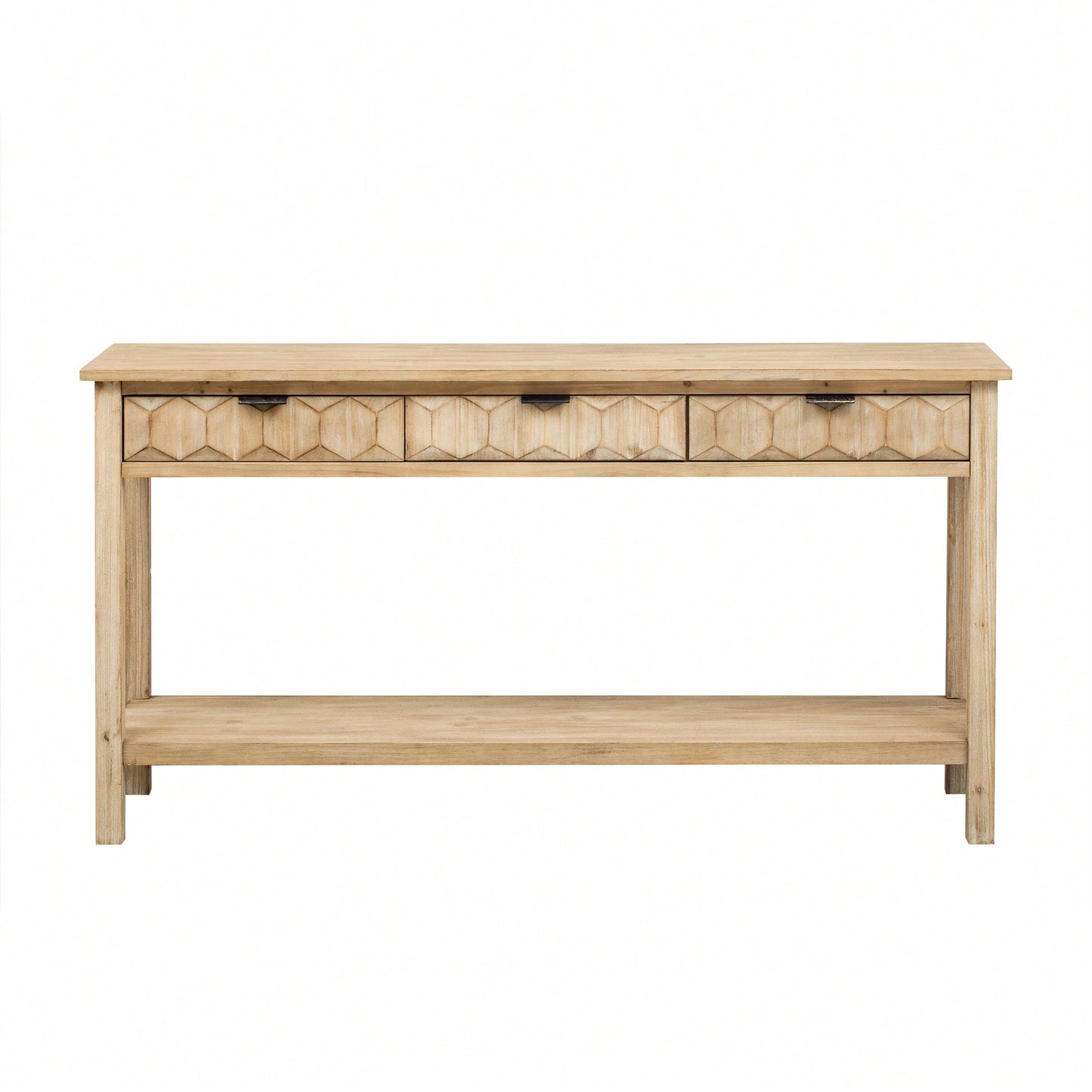 Modern Honeycomb Design Console Table For Entryway Living Room Study Foyer Hallway