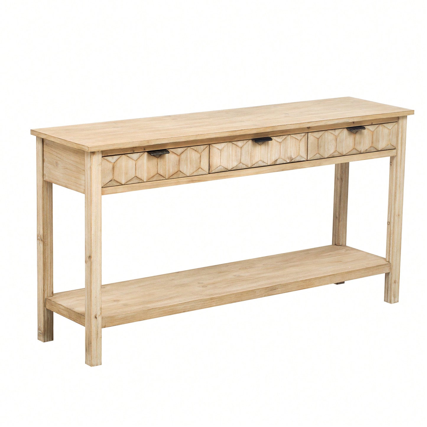 Modern Honeycomb Design Console Table For Entryway Living Room Study Foyer Hallway