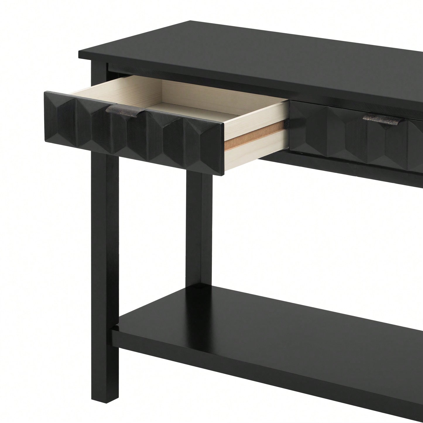 Modern Honeycomb Design Console Table For Entryway Living Room Study Foyer Hallway