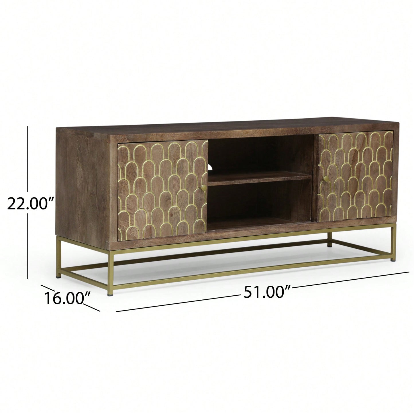 Modern Adjustable TV Stand With Storage Shelves For Living Room Entertainment Center