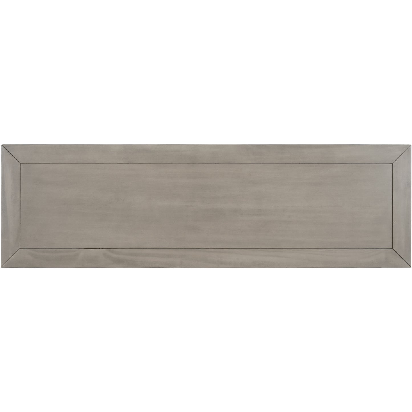 Classic Retro Style Console Table with 3 Top Drawers & Open Shelf, Easy Assembly (Gray Wash)