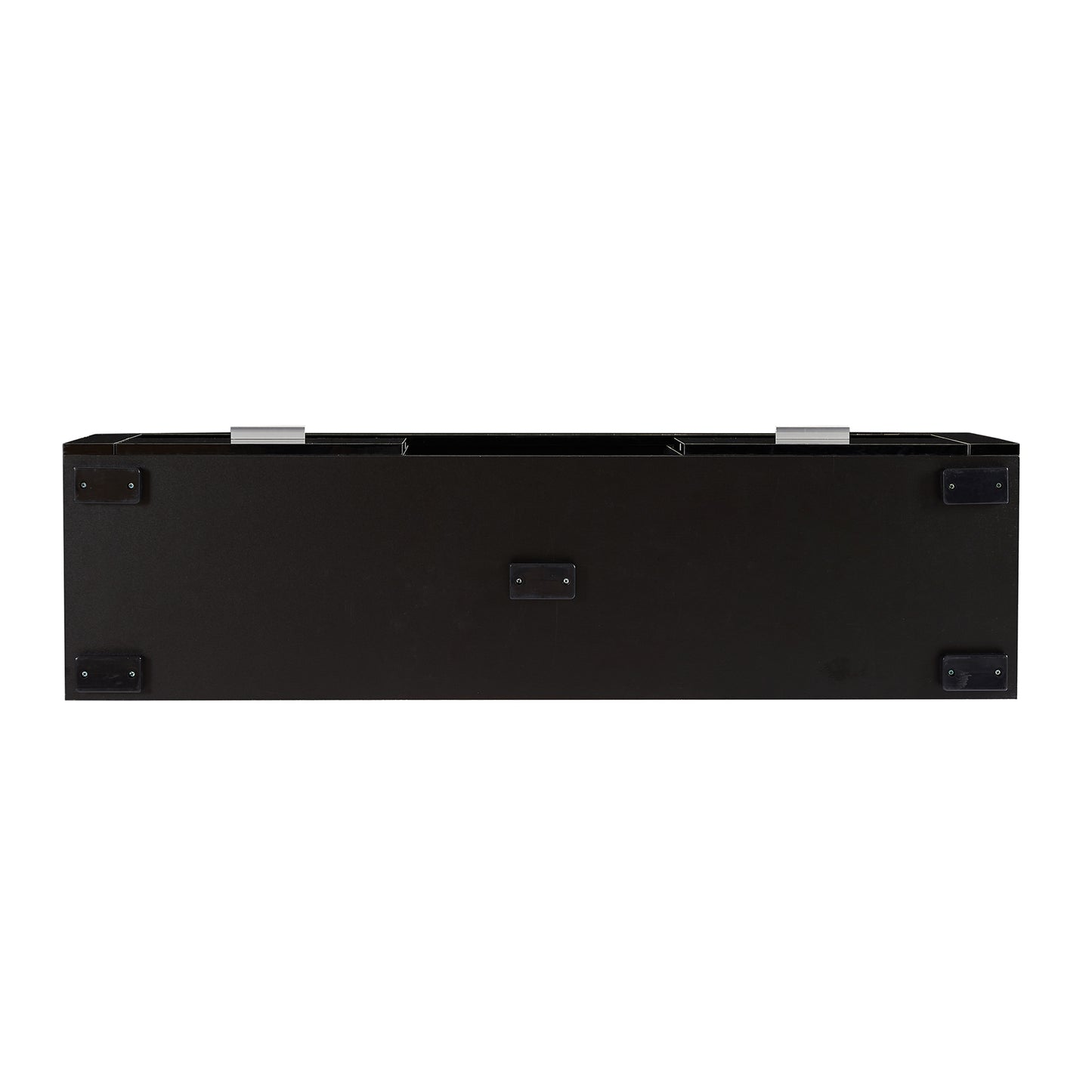 Black Modern TV Stand with LED Lights, High Gloss Finish, Stylish TV Cabinet for Lounge, Living Room or Bedroom, Sleek Design, Color: Black