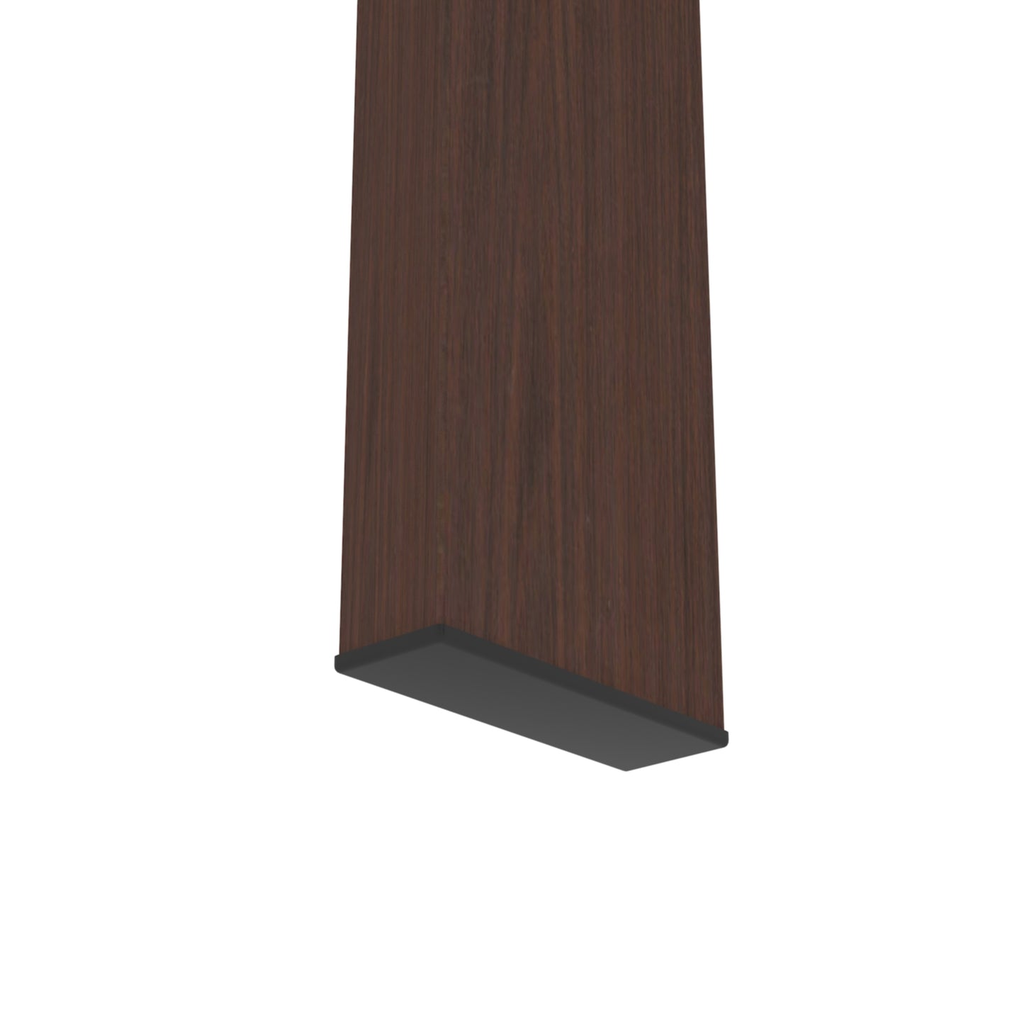 Modern Rectangle Walnut Glass Coffee Table - Stylish Clear Center Table for Living Room Furniture