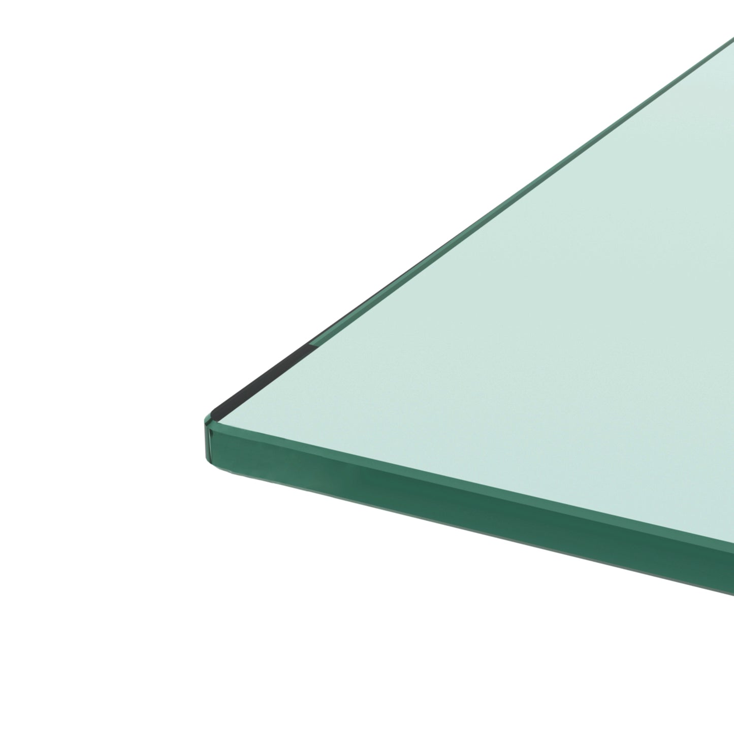 Modern Rectangle Walnut Glass Coffee Table - Stylish Clear Center Table for Living Room Furniture