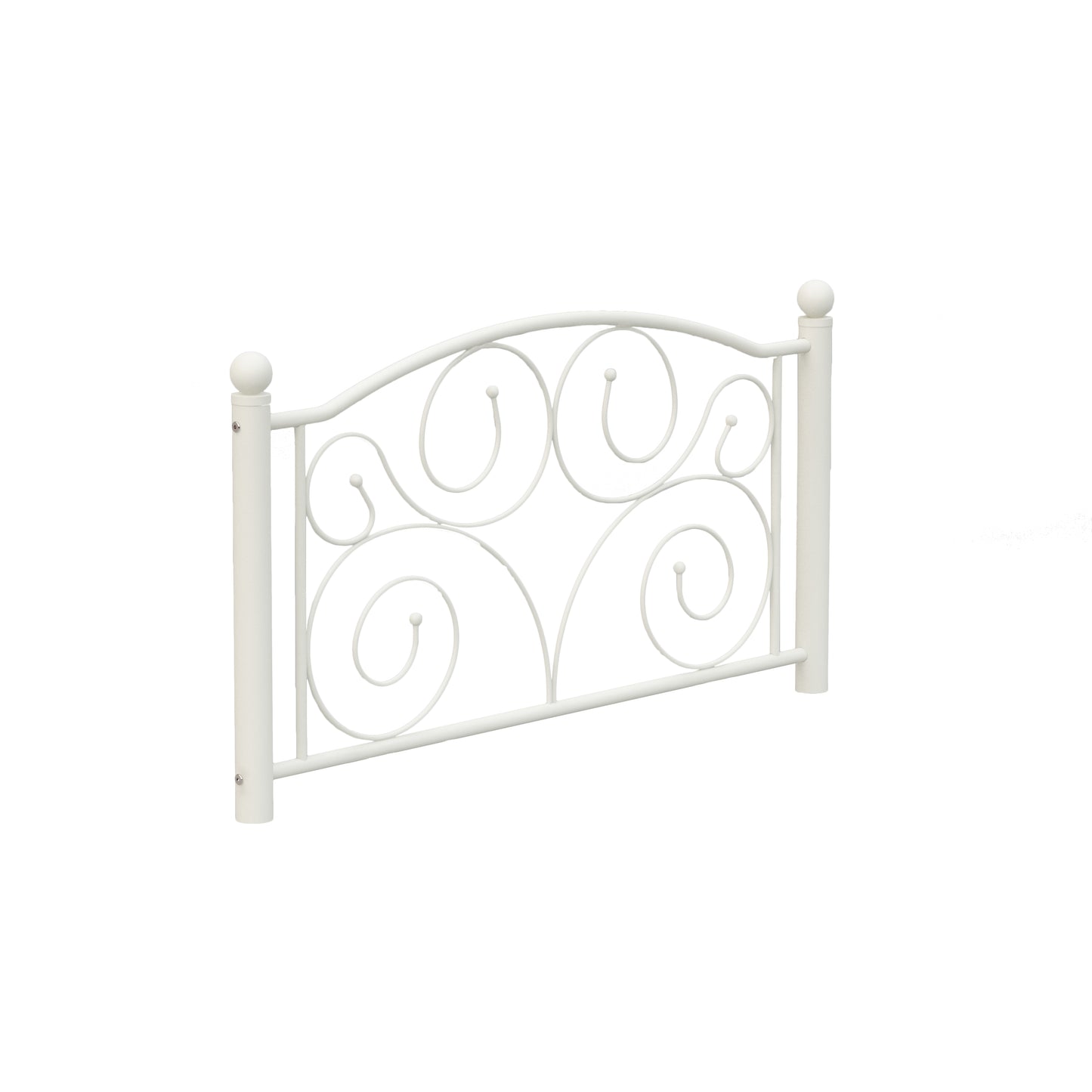 Twin Size Flower Sturdy Metal Bed Frame with Headboard and Footboard