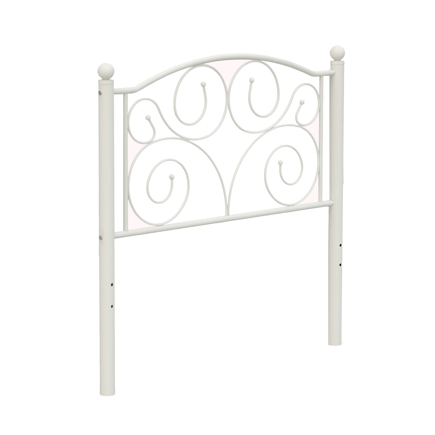 Twin Size Flower Sturdy Metal Bed Frame with Headboard and Footboard