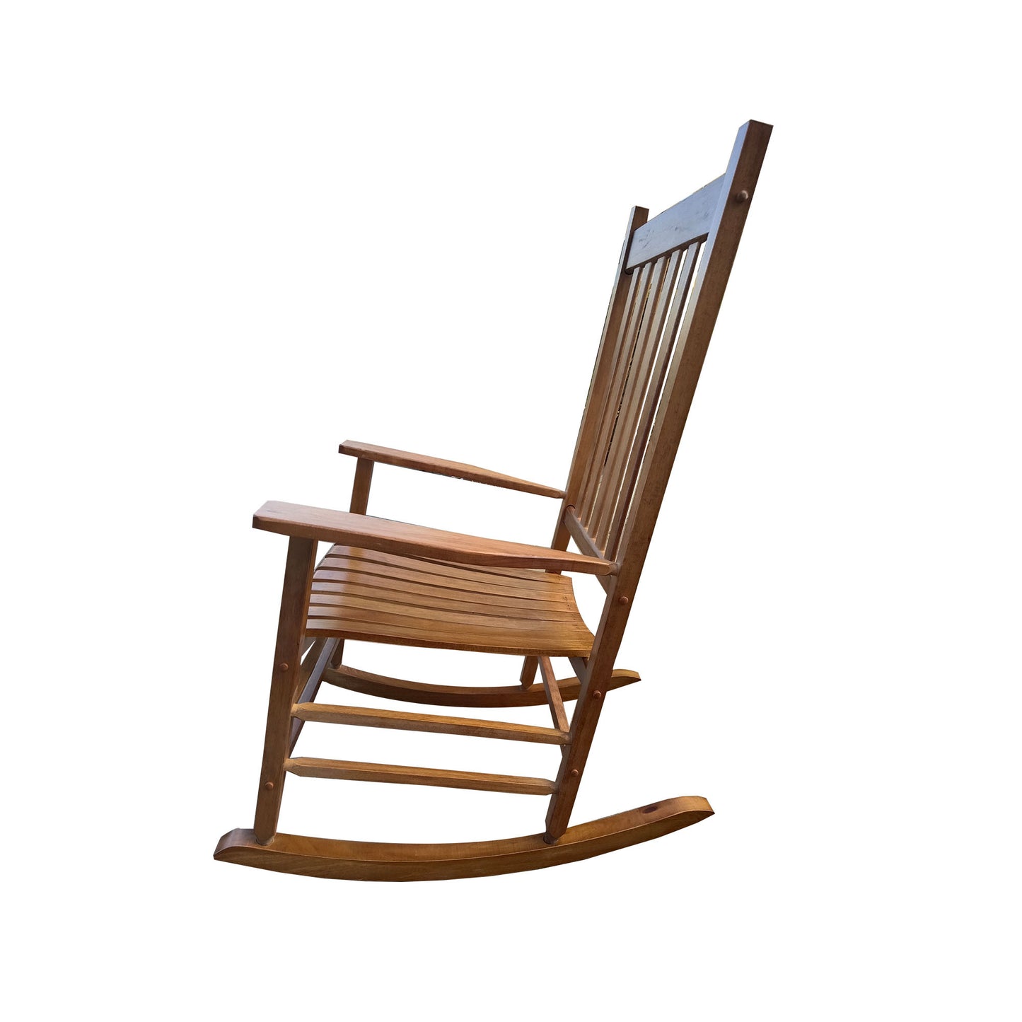 Brown Balcony Porch Rocking Chair for Adults - Comfortable Outdoor Seating for Relaxation