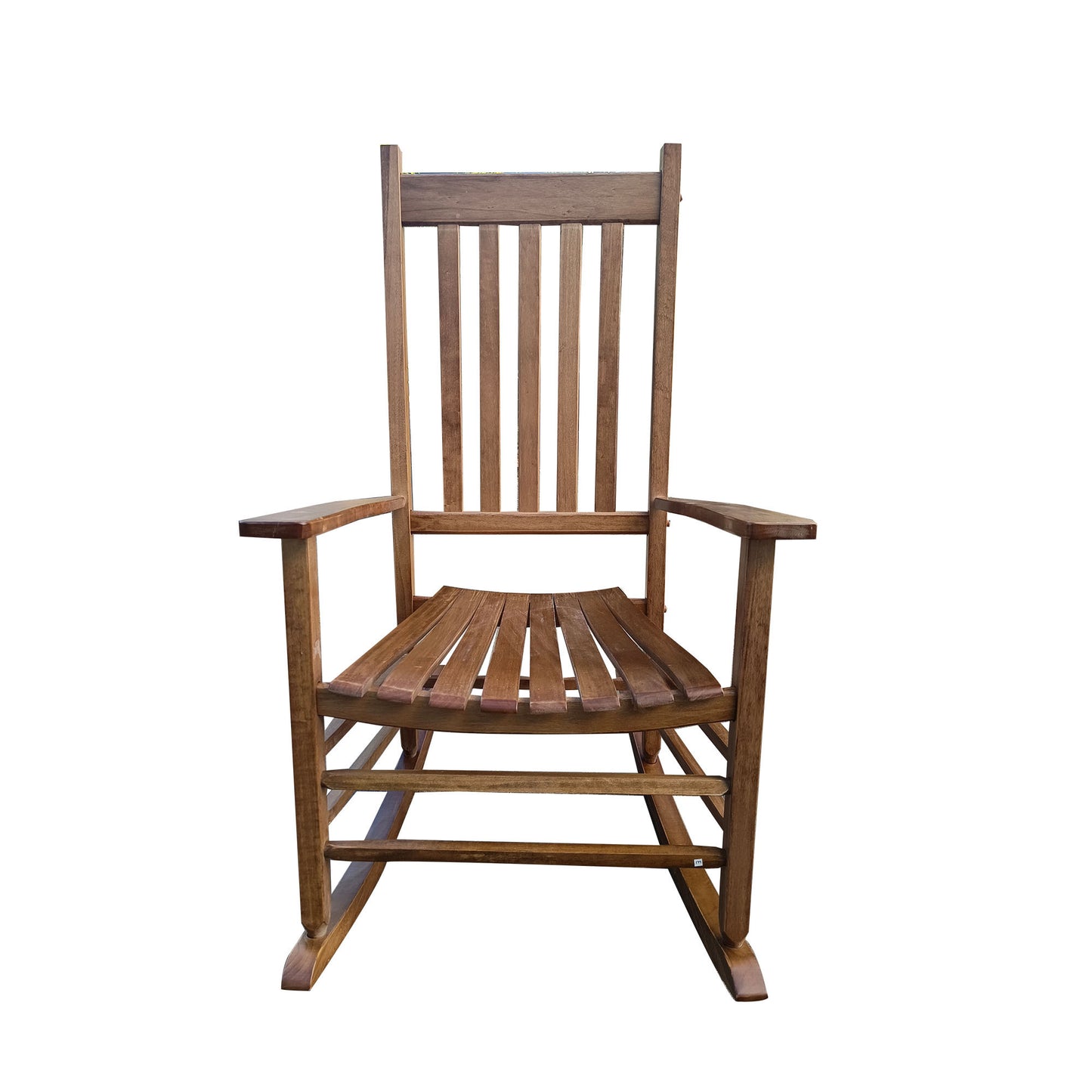 Brown Balcony Porch Rocking Chair for Adults - Comfortable Outdoor Seating for Relaxation