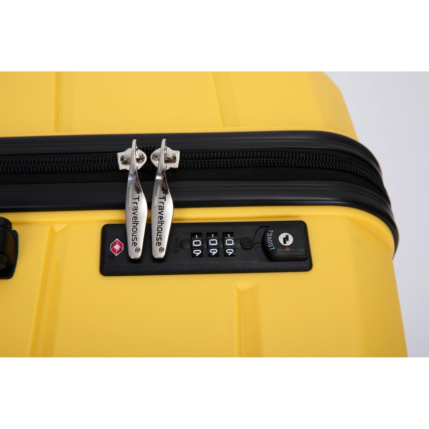 Lightweight Hardshell Luggage Set with Spinner Wheels and TSA Lock, 3-Piece Suitcase Set (20/24/28), Yellow