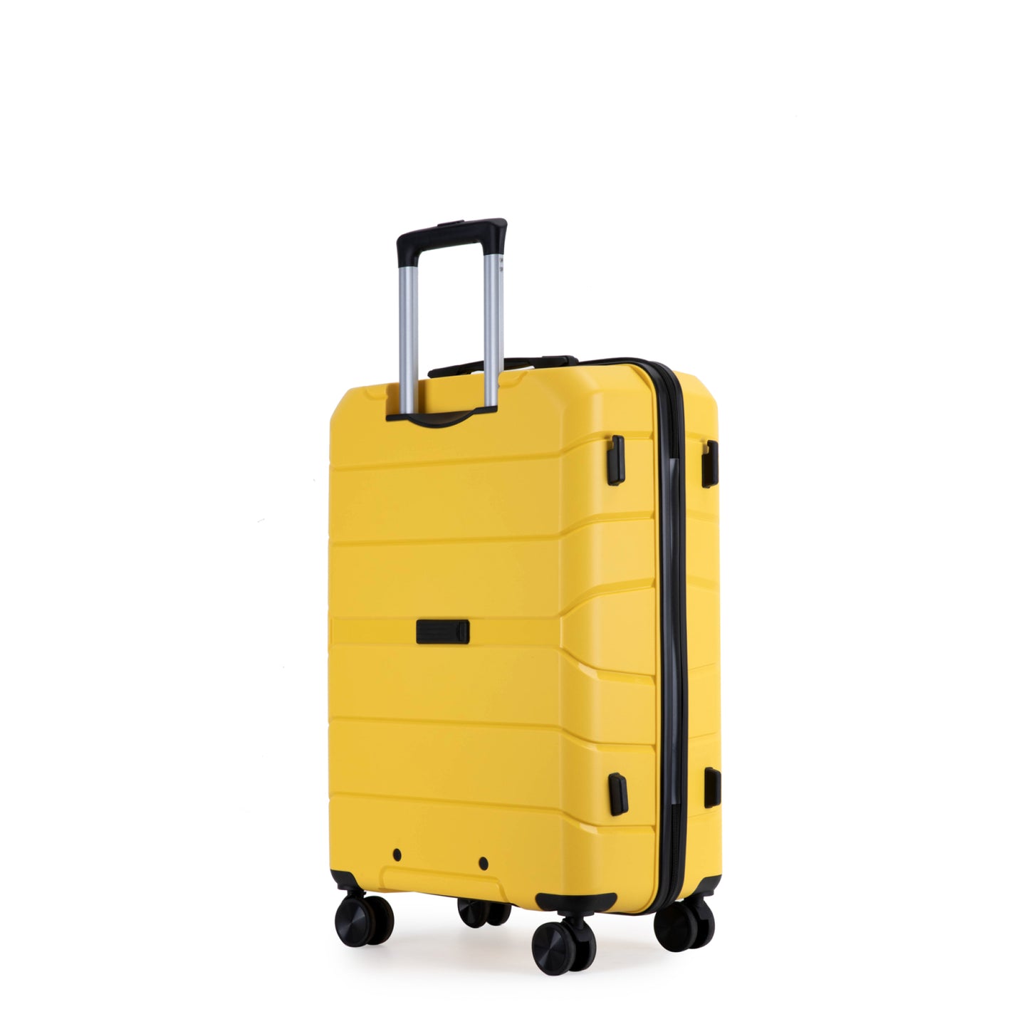 Lightweight Hardshell Luggage Set with Spinner Wheels and TSA Lock, 3-Piece Suitcase Set (20/24/28), Yellow