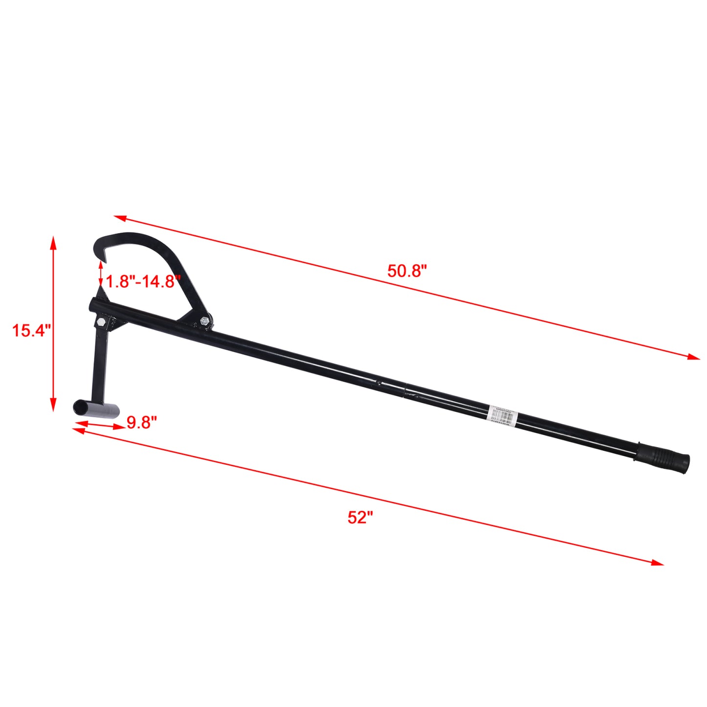 Heavy-Duty 48 Metal Log Lifter - Triple Thick Timber Jack for Easy Log Handling & Lifting