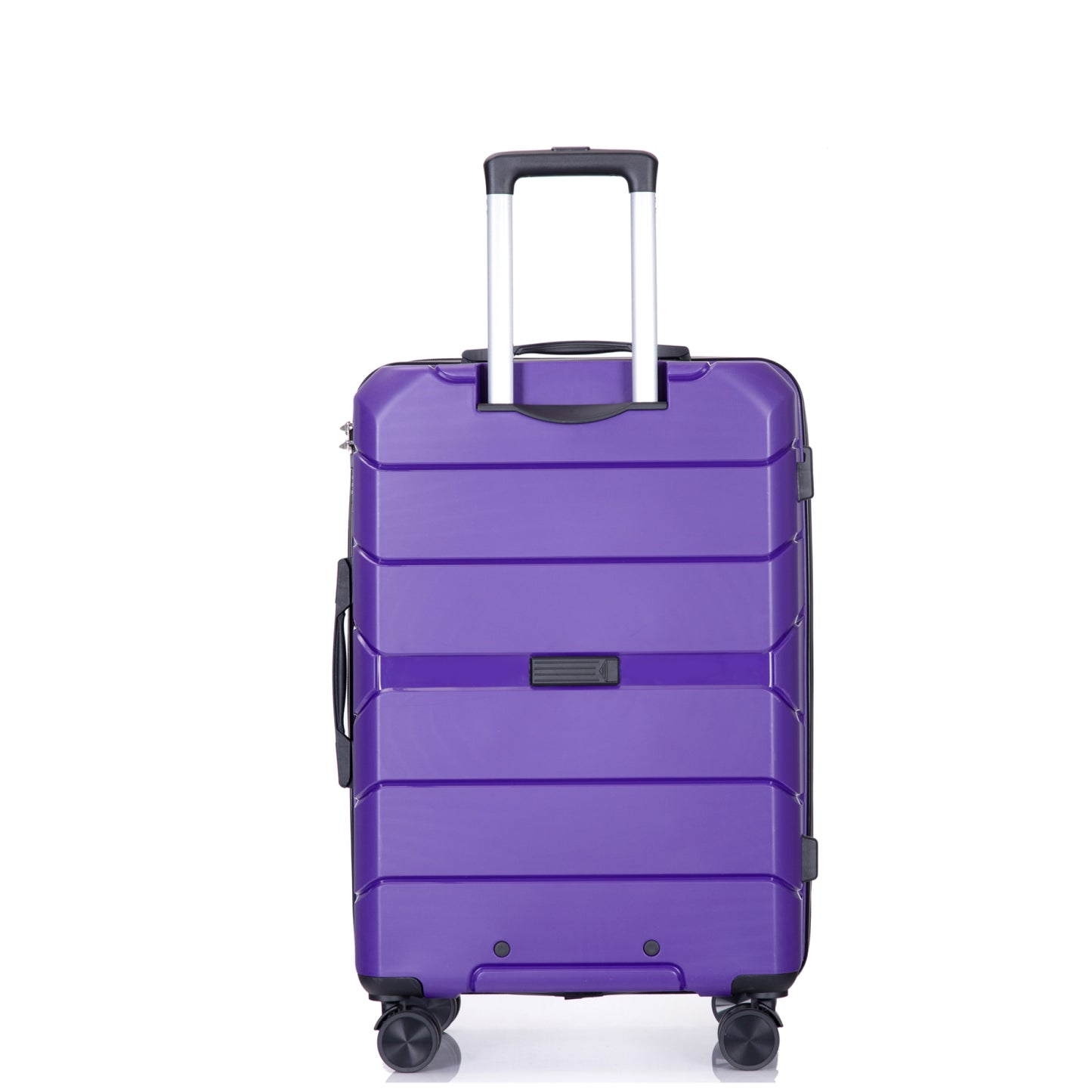 Lightweight Durable Hardshell Luggage Set with Spinner Wheels, 3-Piece (20/24/28) - Purple, TSA Lock