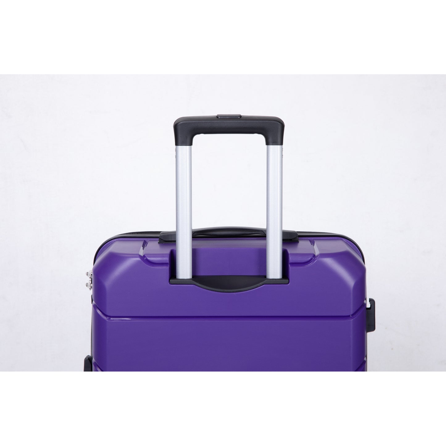 Lightweight Durable Hardshell Luggage Set with Spinner Wheels, 3-Piece (20/24/28) - Purple, TSA Lock