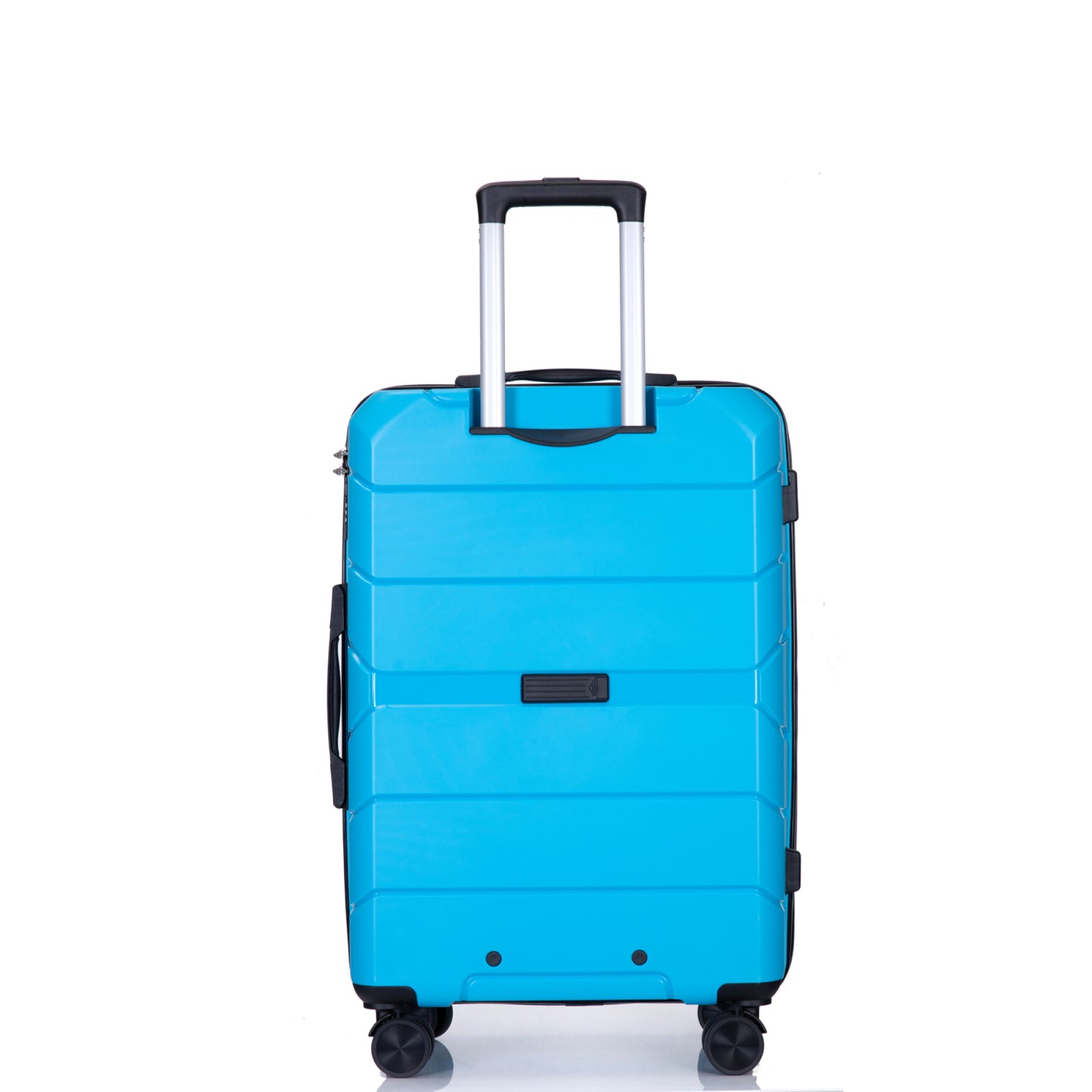 Lightweight Hardshell Luggage Set with Spinner Wheels & TSA Lock, 3-Piece Suitcase Set (20/24/28) - Light Blue