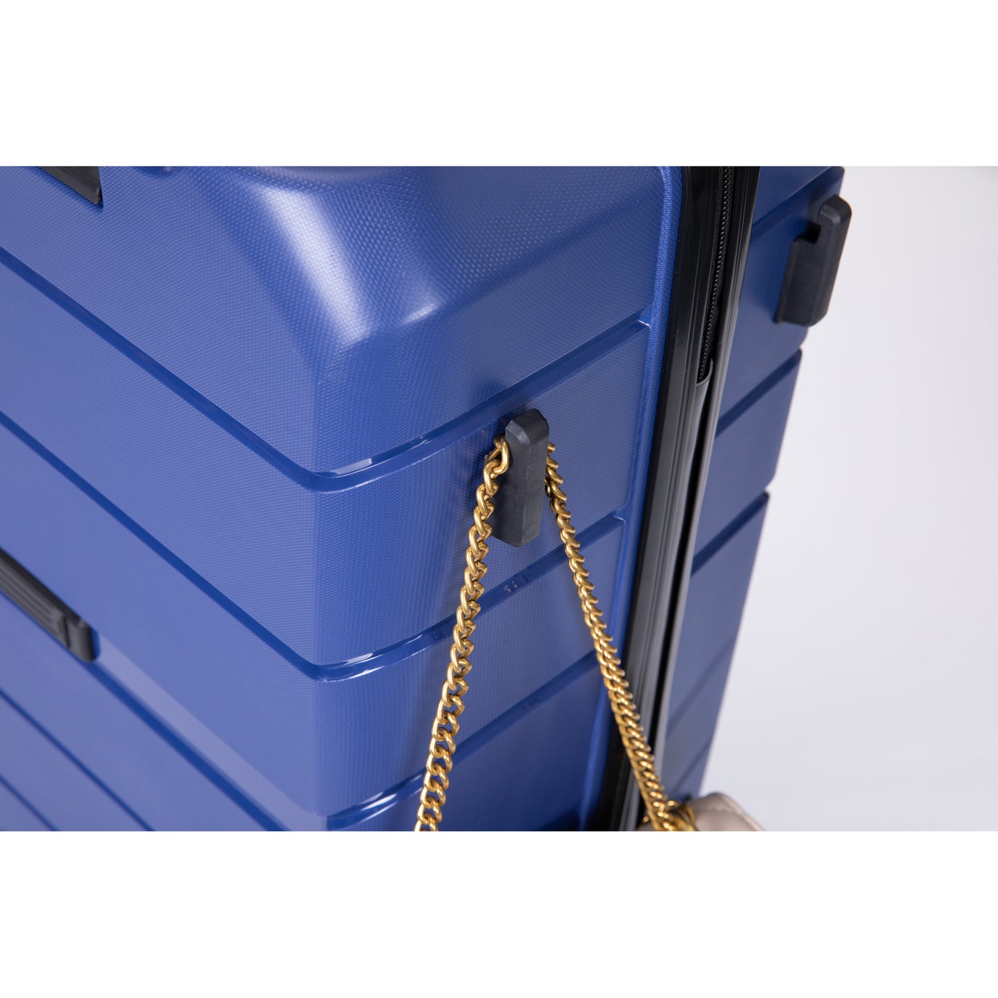 Lightweight Hardshell Luggage Set with Spinner Wheels, TSA Lock - 3-Piece (20/24/28) - Navy Travel Suitcase Set