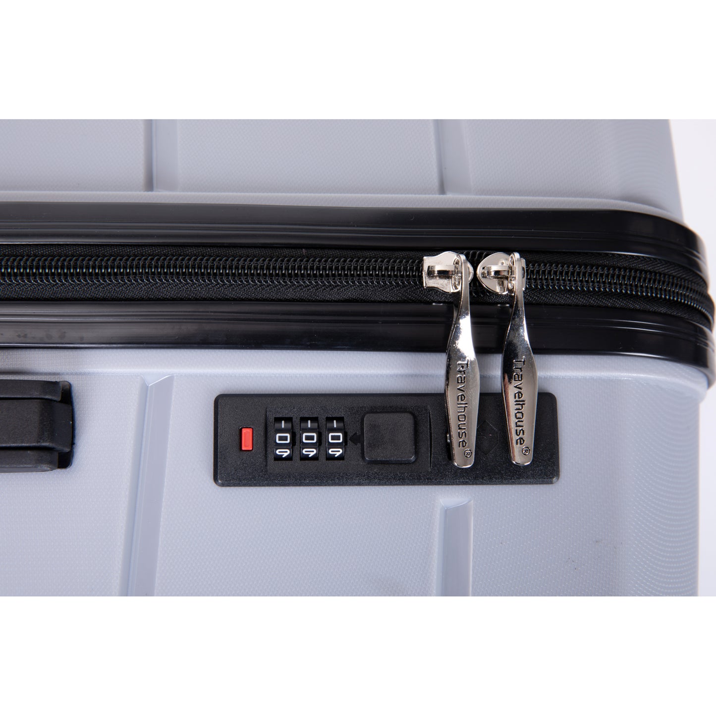 Lightweight Hardshell 3-Piece Luggage Set with Spinner Wheels & TSA Lock - Silver (20/24/28)
