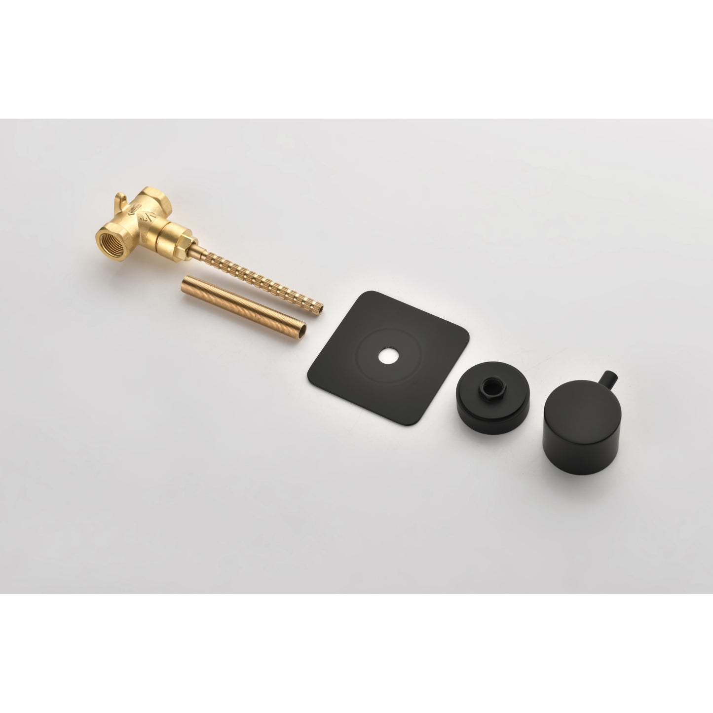 3/4 Cast Metal Shower Volume Control Valve - Adjustable Brass Handle, 3-Piece Assembly for Optimal Water Flow Control