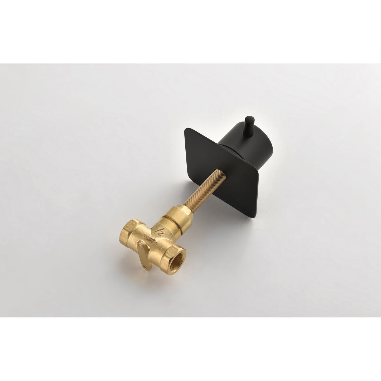 3/4 Cast Metal Shower Volume Control Valve - Adjustable Brass Handle, 3-Piece Assembly for Optimal Water Flow Control