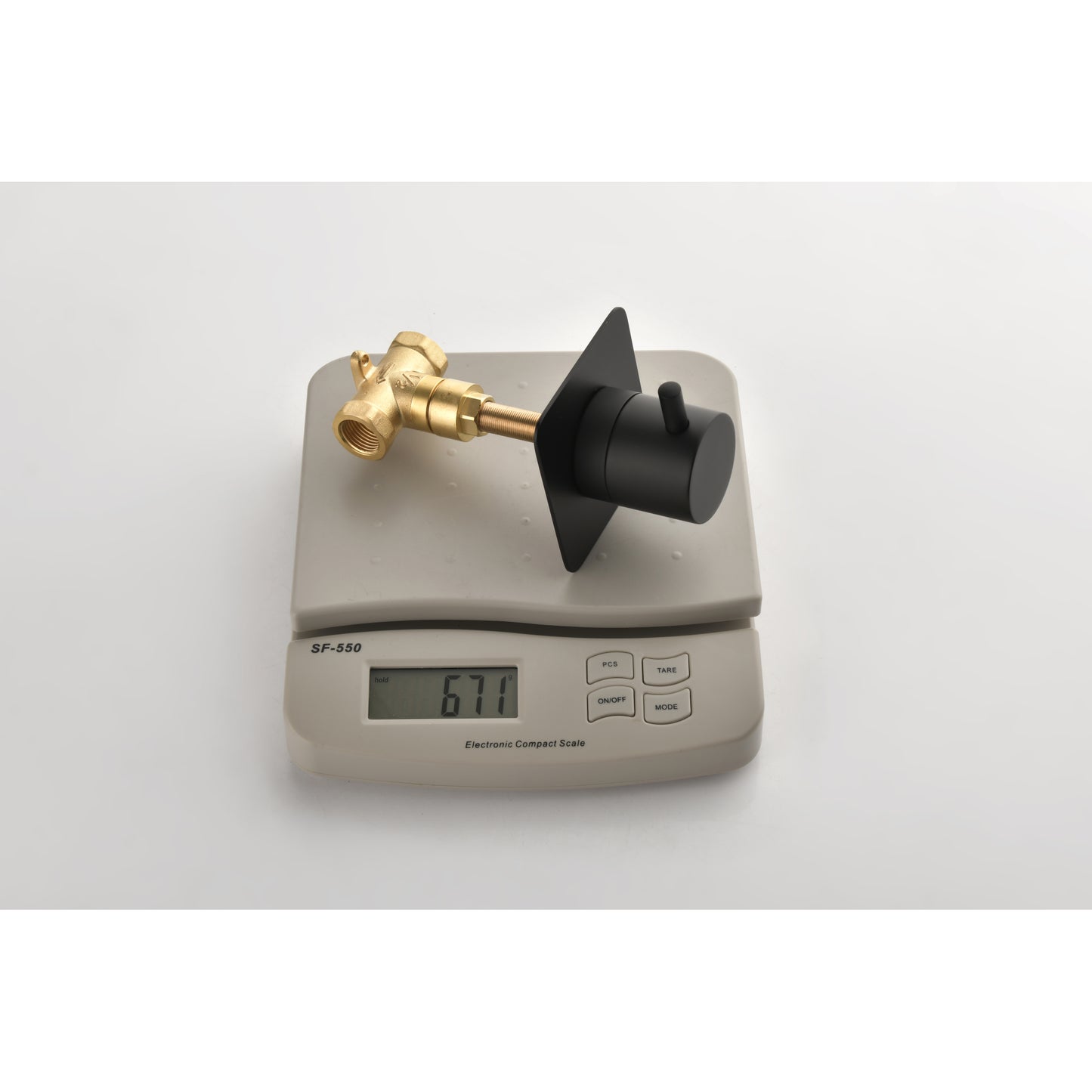 3/4 Cast Metal Shower Volume Control Valve - Adjustable Brass Handle, 3-Piece Assembly for Optimal Water Flow Control