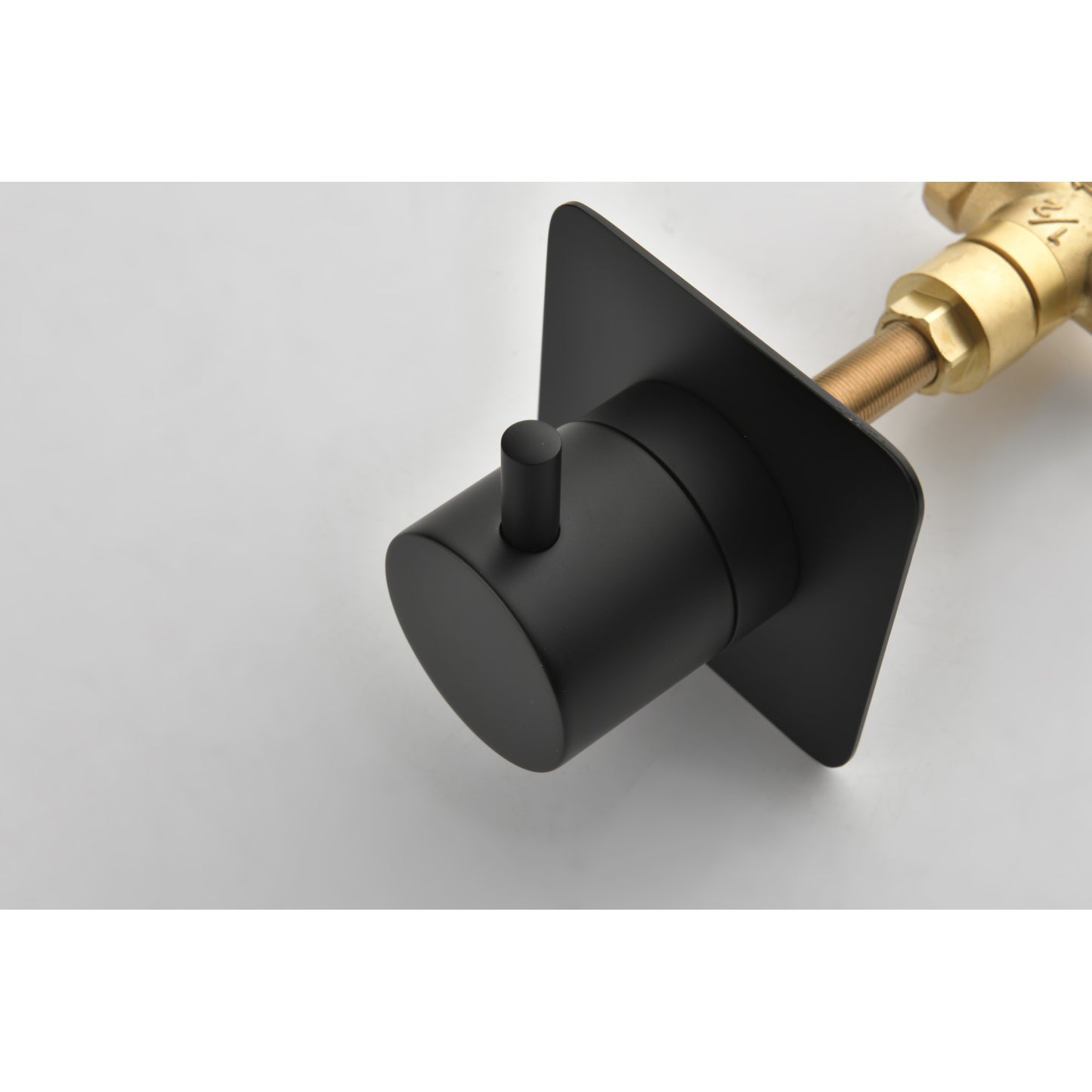 3/4 Cast Metal Shower Volume Control Valve - Adjustable Brass Handle, 3-Piece Assembly for Optimal Water Flow Control