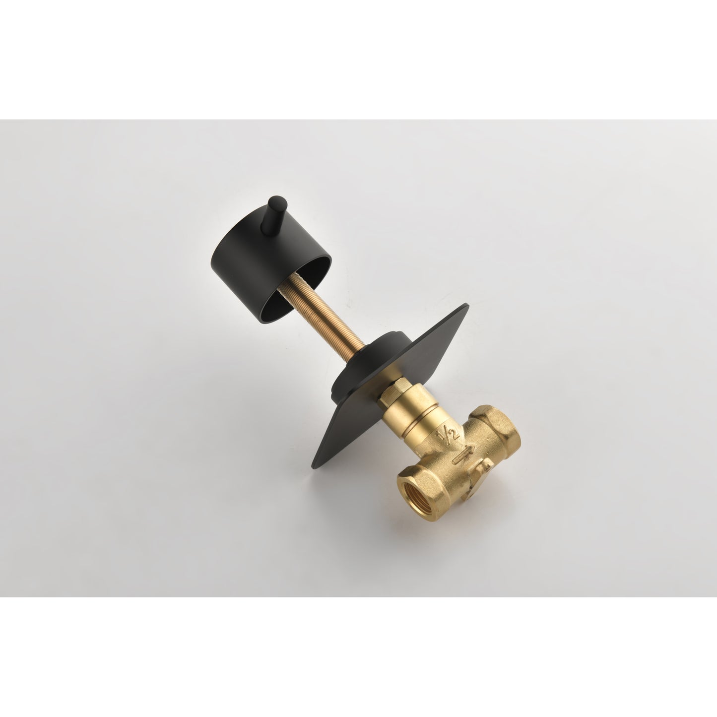 3/4 Cast Metal Shower Volume Control Valve - Adjustable Brass Handle, 3-Piece Assembly for Optimal Water Flow Control