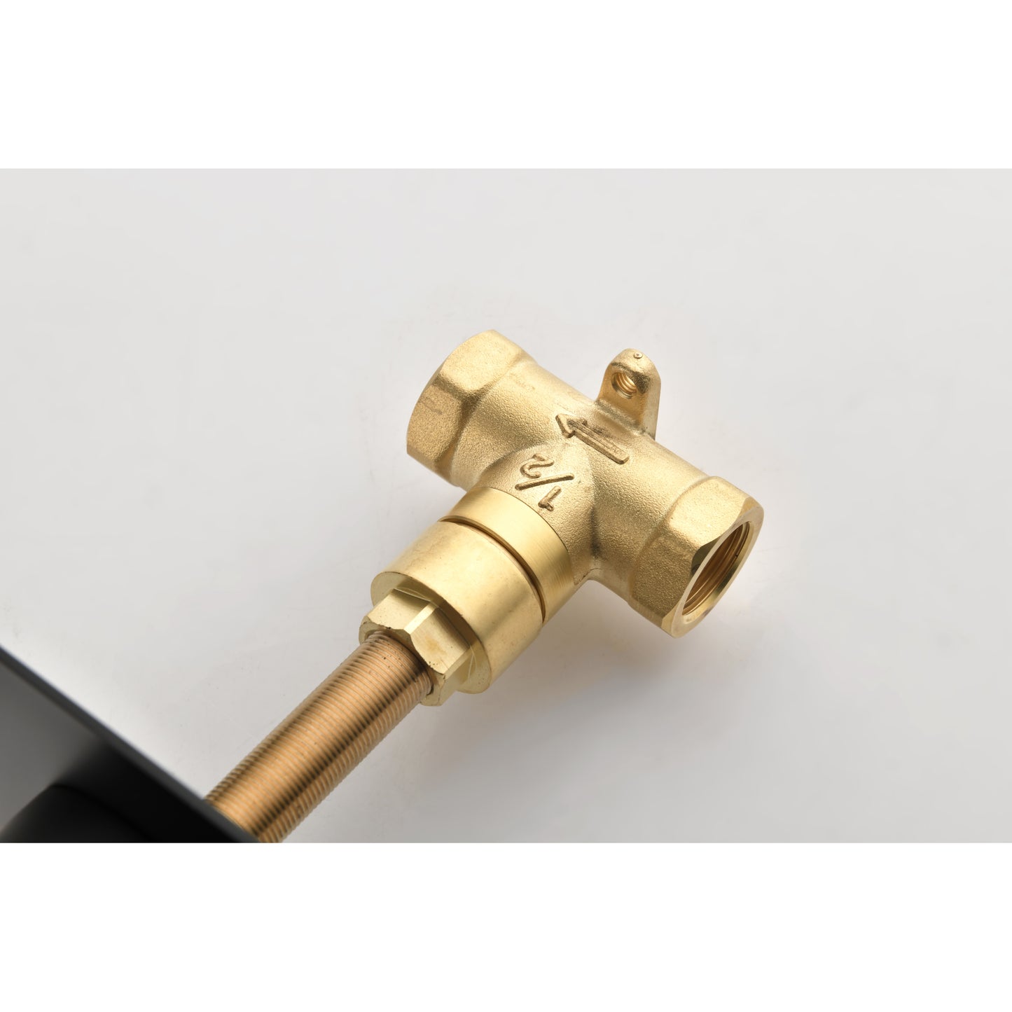3/4 Cast Metal Shower Volume Control Valve - Adjustable Brass Handle, 3-Piece Assembly for Optimal Water Flow Control