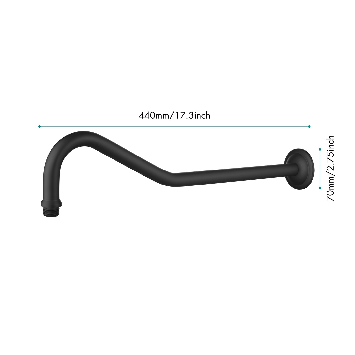 Stainless Steel Shower Arms - Adjustable, Durable Showerhead Extension for Home Bathroom Upgrades
