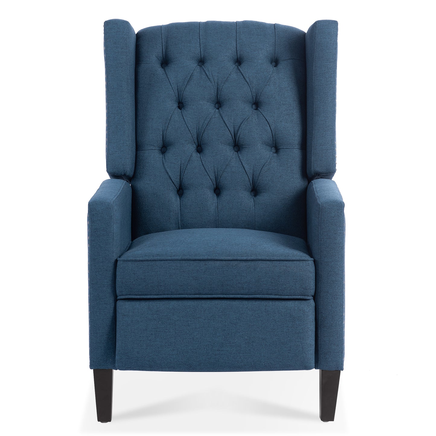 27.16” Wide Manual Wing Chair Recliner - Comfortable Upholstered Armchair for Living Room, Home Theater, Bedroom - Stylish Classic Design