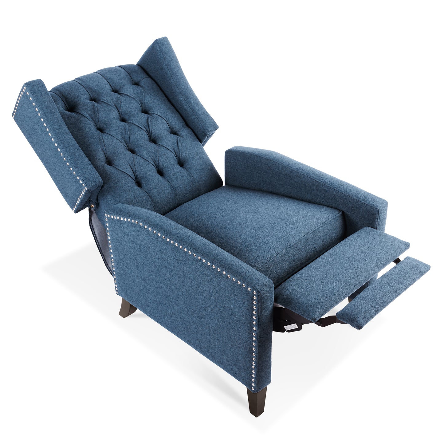 27.16” Wide Manual Wing Chair Recliner - Comfortable Upholstered Armchair for Living Room, Home Theater, Bedroom - Stylish Classic Design