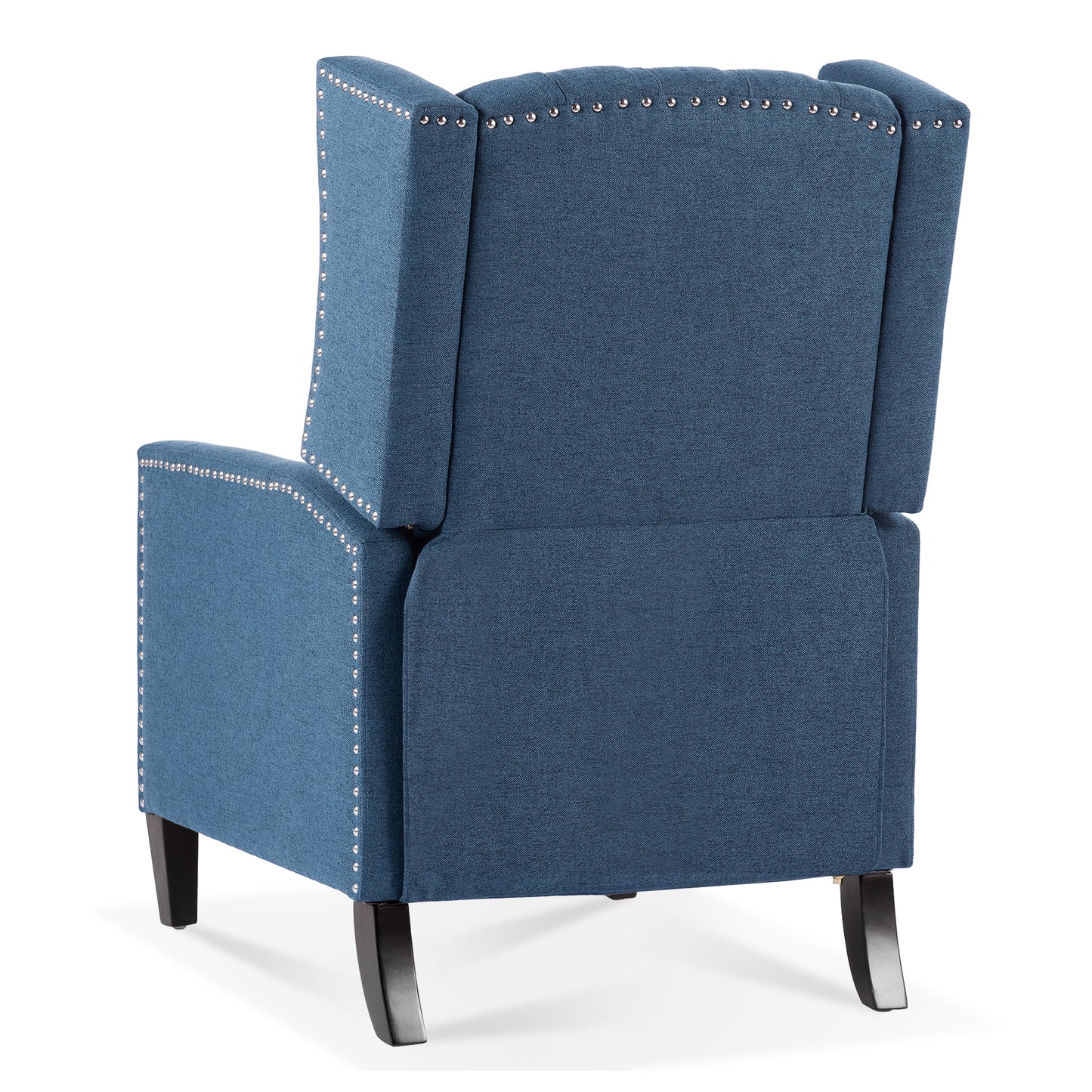 27.16” Wide Manual Wing Chair Recliner - Comfortable Upholstered Armchair for Living Room, Home Theater, Bedroom - Stylish Classic Design